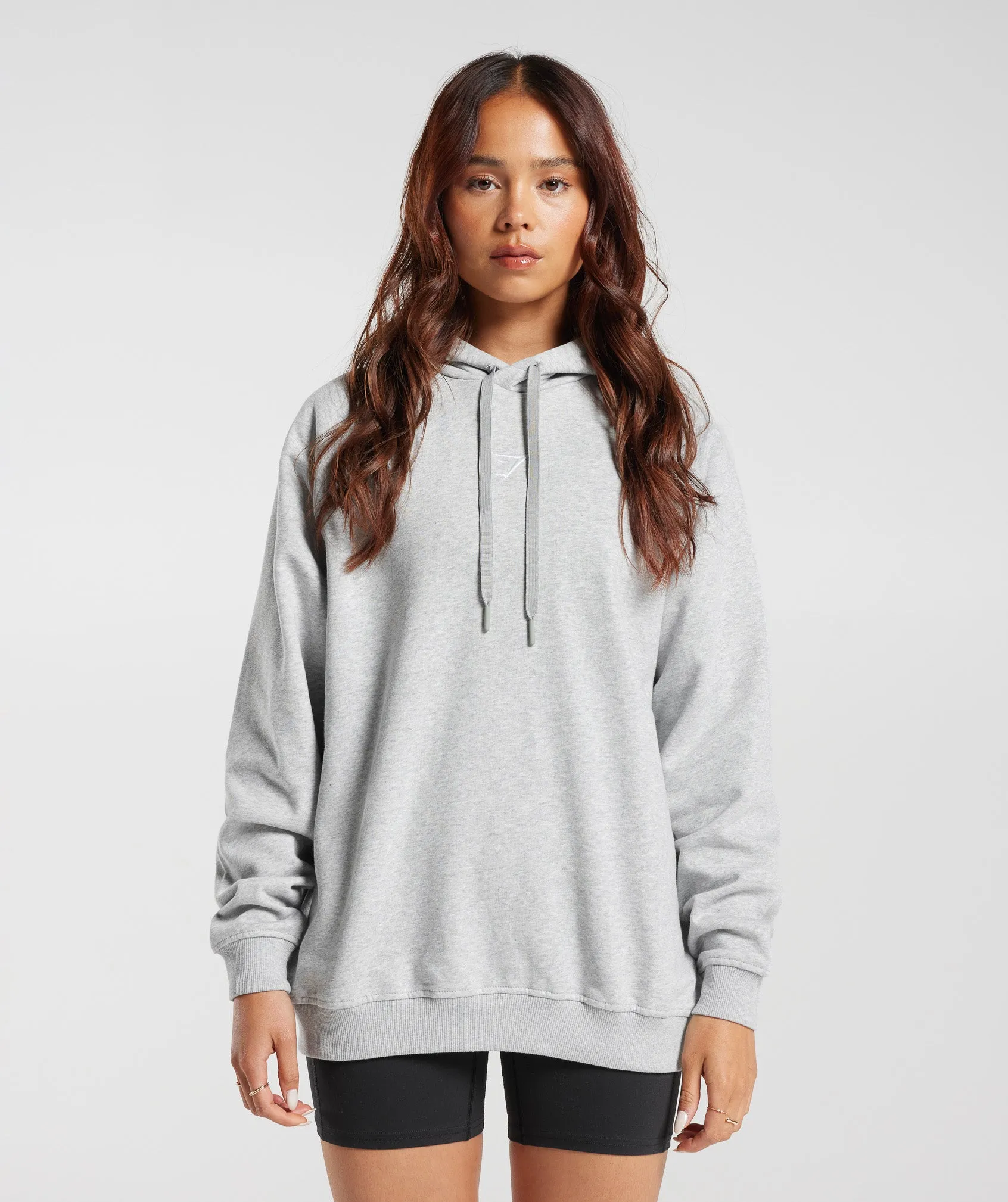 Gymshark Training Oversized Fleece Hoodie - Light Grey Marl sold by Gymshark