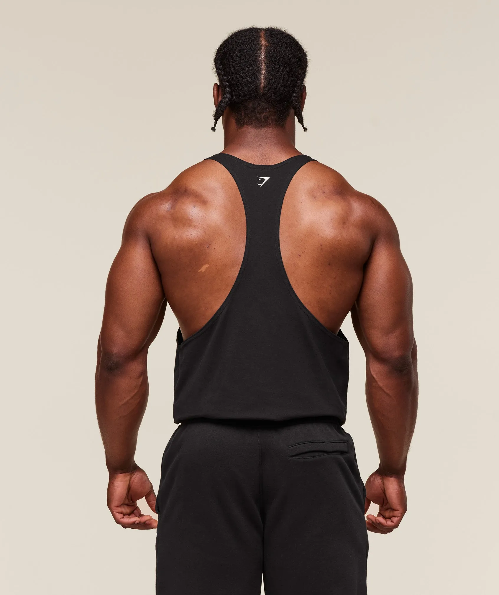 Gymshark Double Bicep Stringer - Black sold by Gymshark product image thumbnail 2