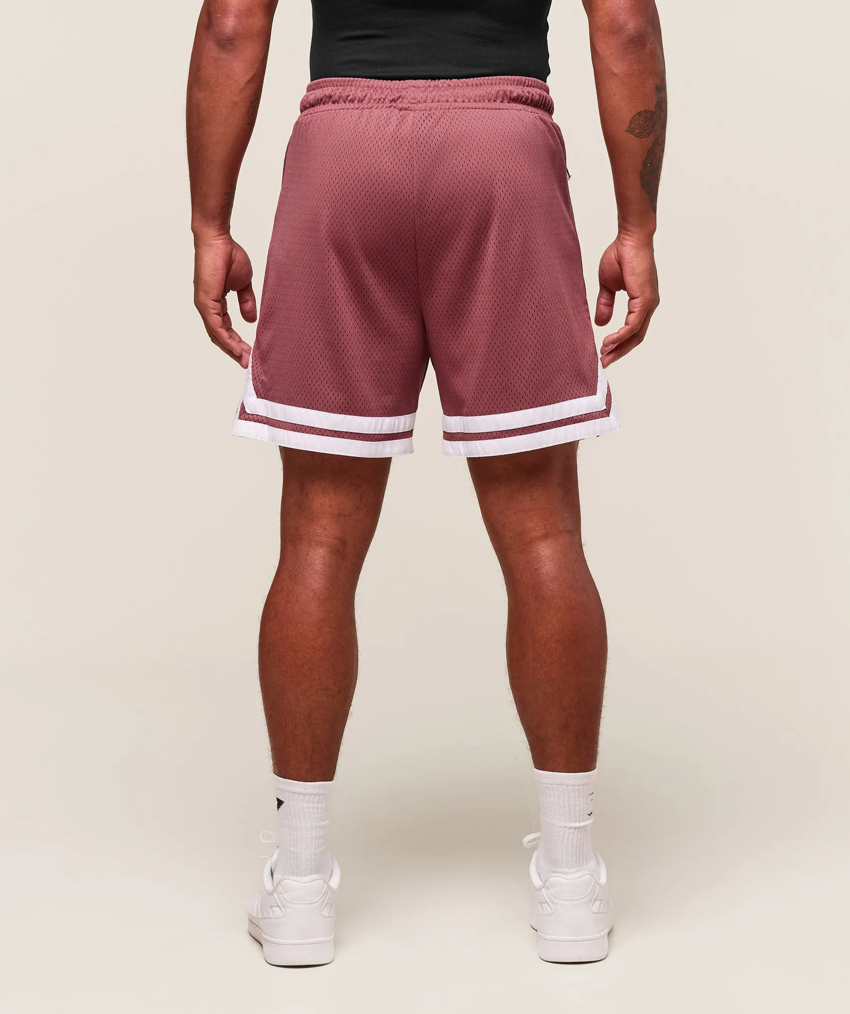 Gymshark Campus Mesh Shorts - Washed Berry Pink sold by Gymshark product image thumbnail 2