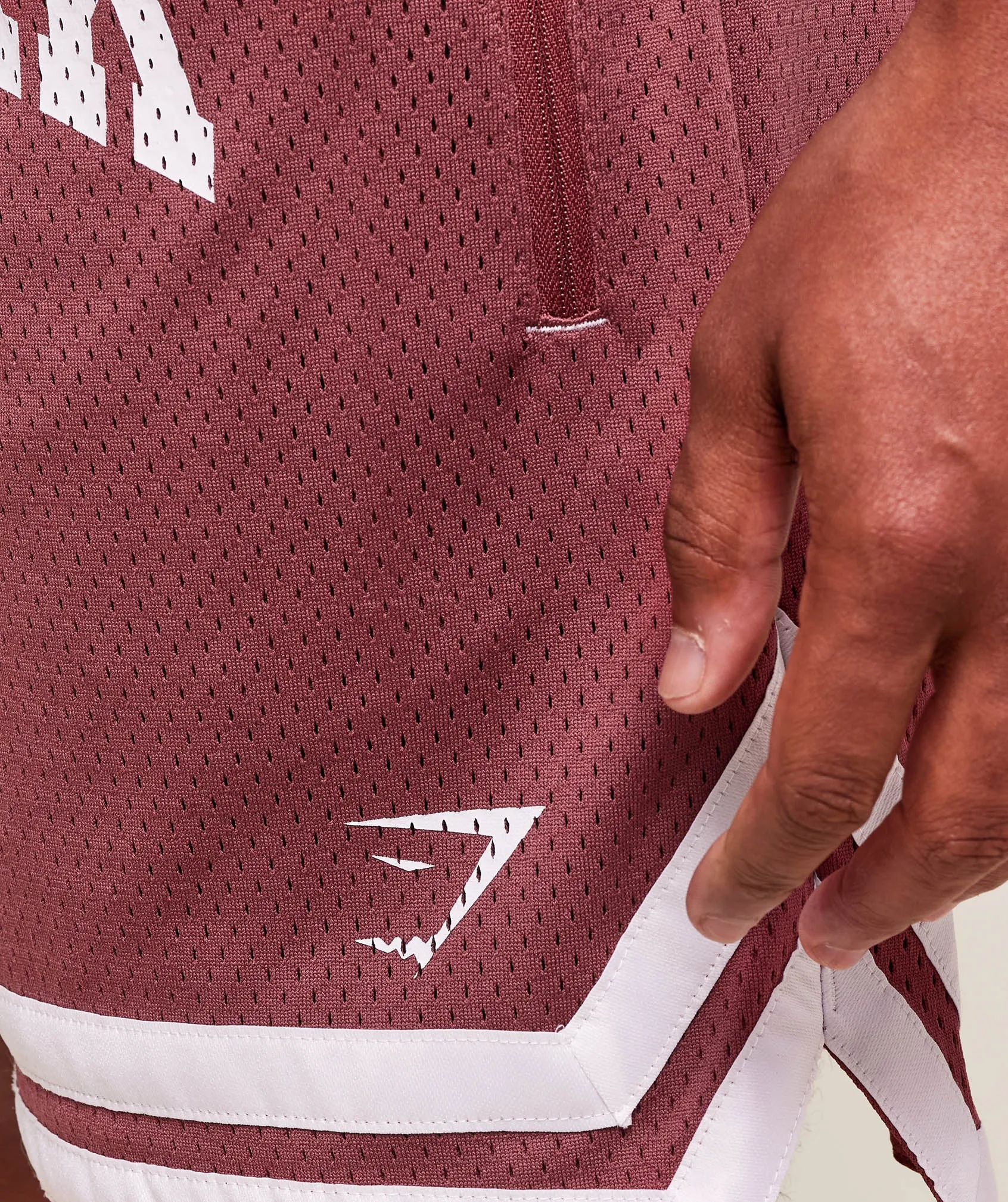 Gymshark Campus Mesh Shorts - Washed Berry Pink sold by Gymshark product image thumbnail 4