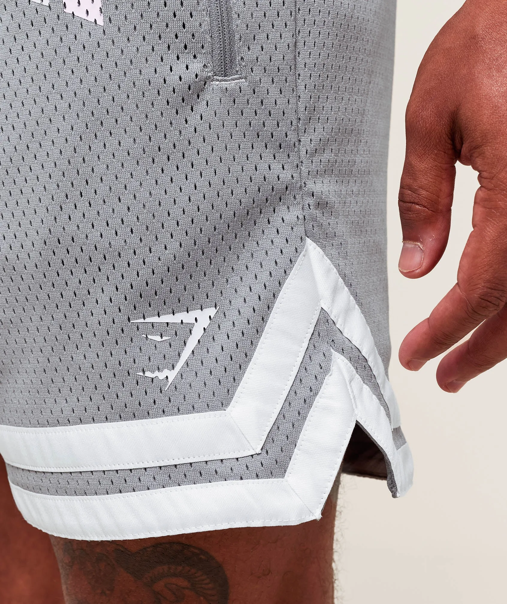 Gymshark Campus Mesh Shorts - Denim Grey sold by Gymshark product image thumbnail 4
