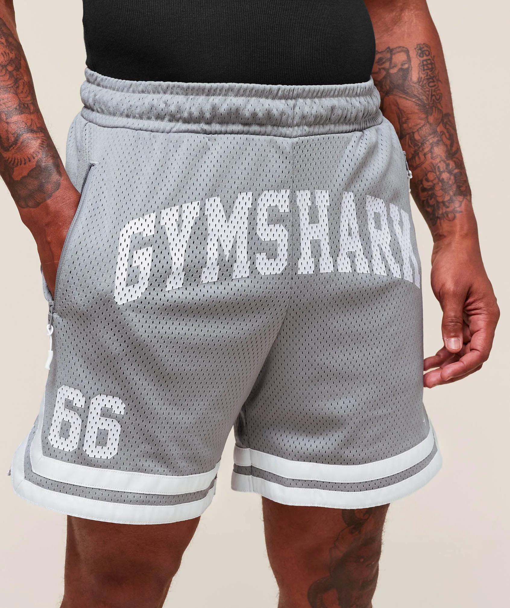 Gymshark Campus Mesh Shorts - Denim Grey sold by Gymshark product image thumbnail 3