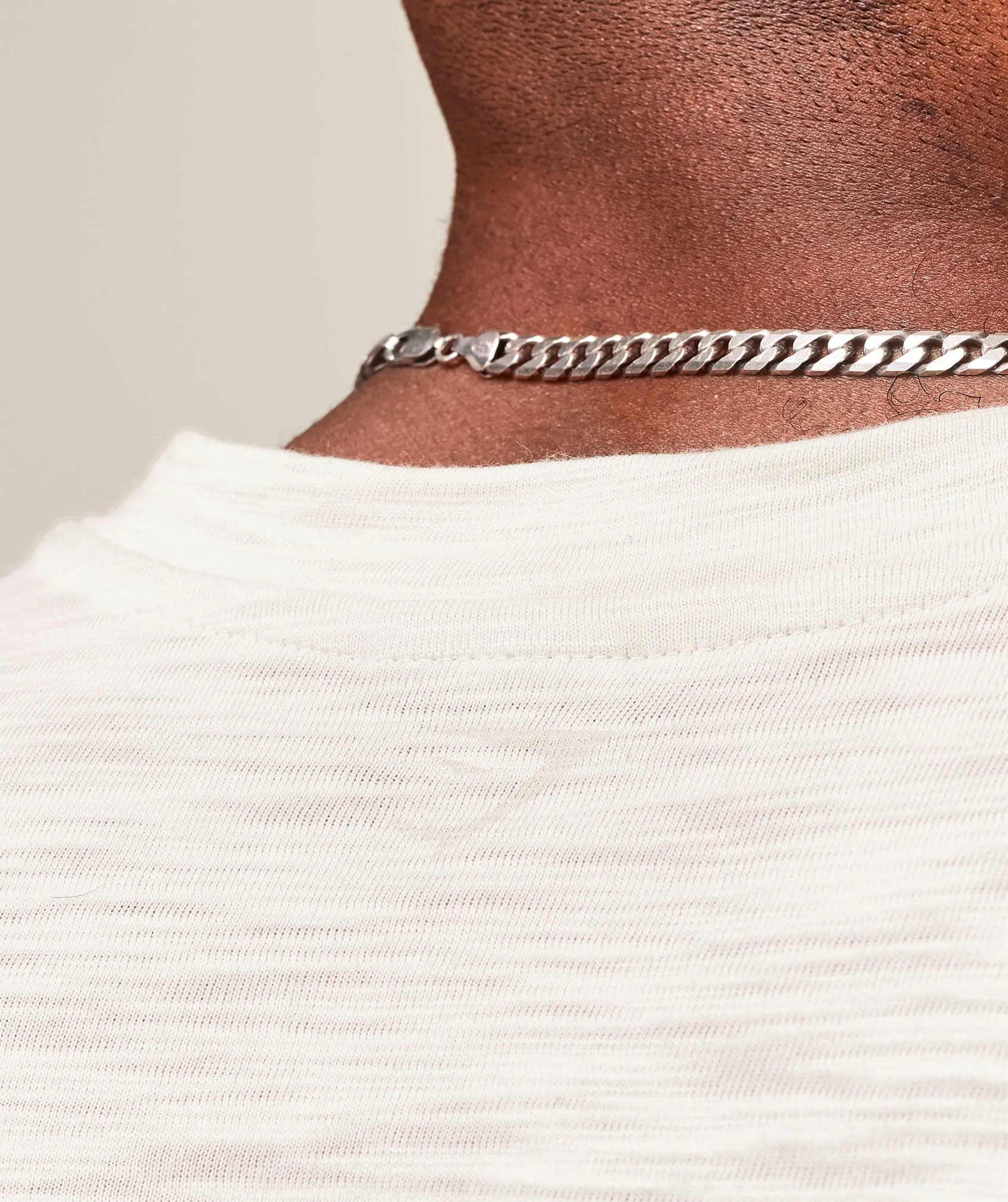 Gymshark Lightweight Slub Textured 3/4 Henley - Oat White sold by Gymshark product image thumbnail 5