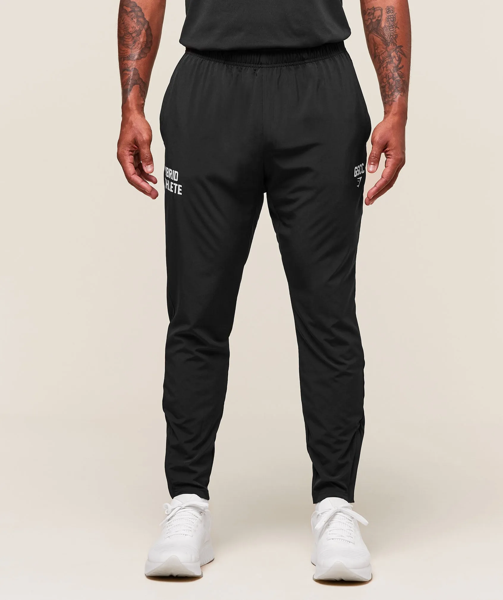 Gymshark Hybrid Athlete Woven Joggers - Black sold by Gymshark