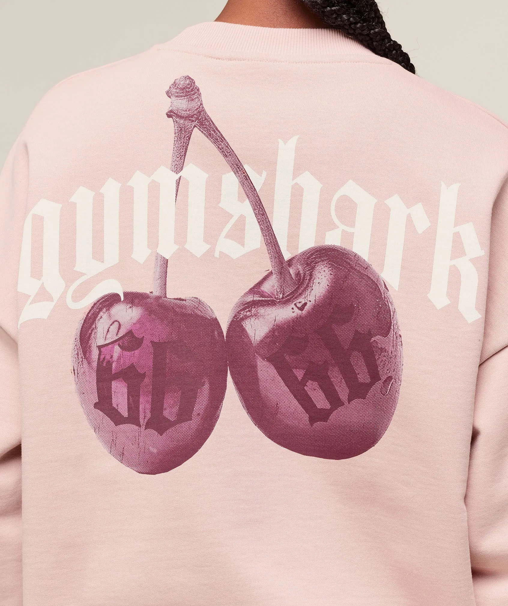 Gymshark Cherry Graphic Oversized Sweatshirt - Lift Pink sold by Gymshark product image thumbnail 4