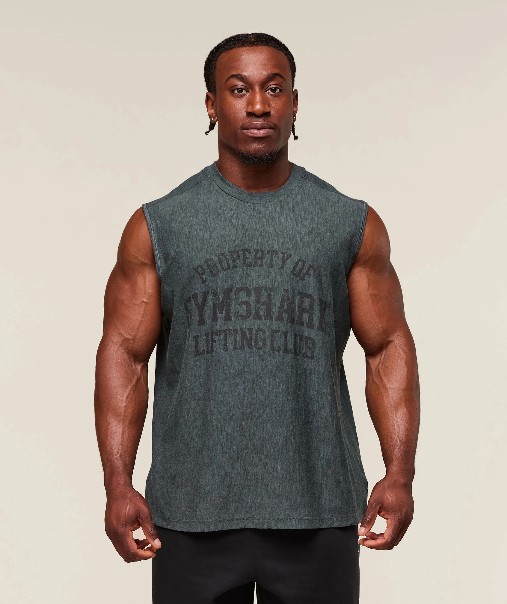 Gymshark Lightweight Slub Textured Tank - Slate Teal sold by Gymshark product image thumbnail 5