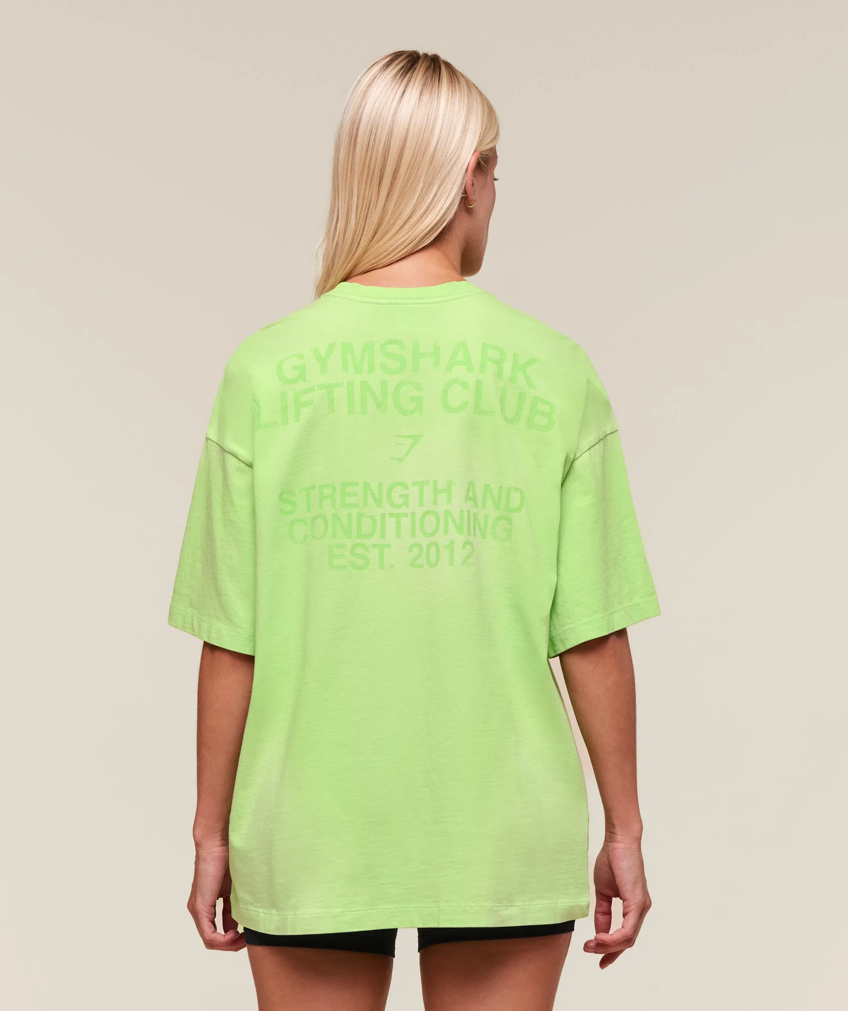 Gymshark Summer Tie-Dye Graphic Oversized T-Shirt - Energy Gelato Green/Wash sold by Gymshark product image thumbnail 2