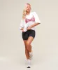 Gymshark Minimal Bra Graphic Oversized T-Shirt - White/Conditioning Red sold by Gymshark