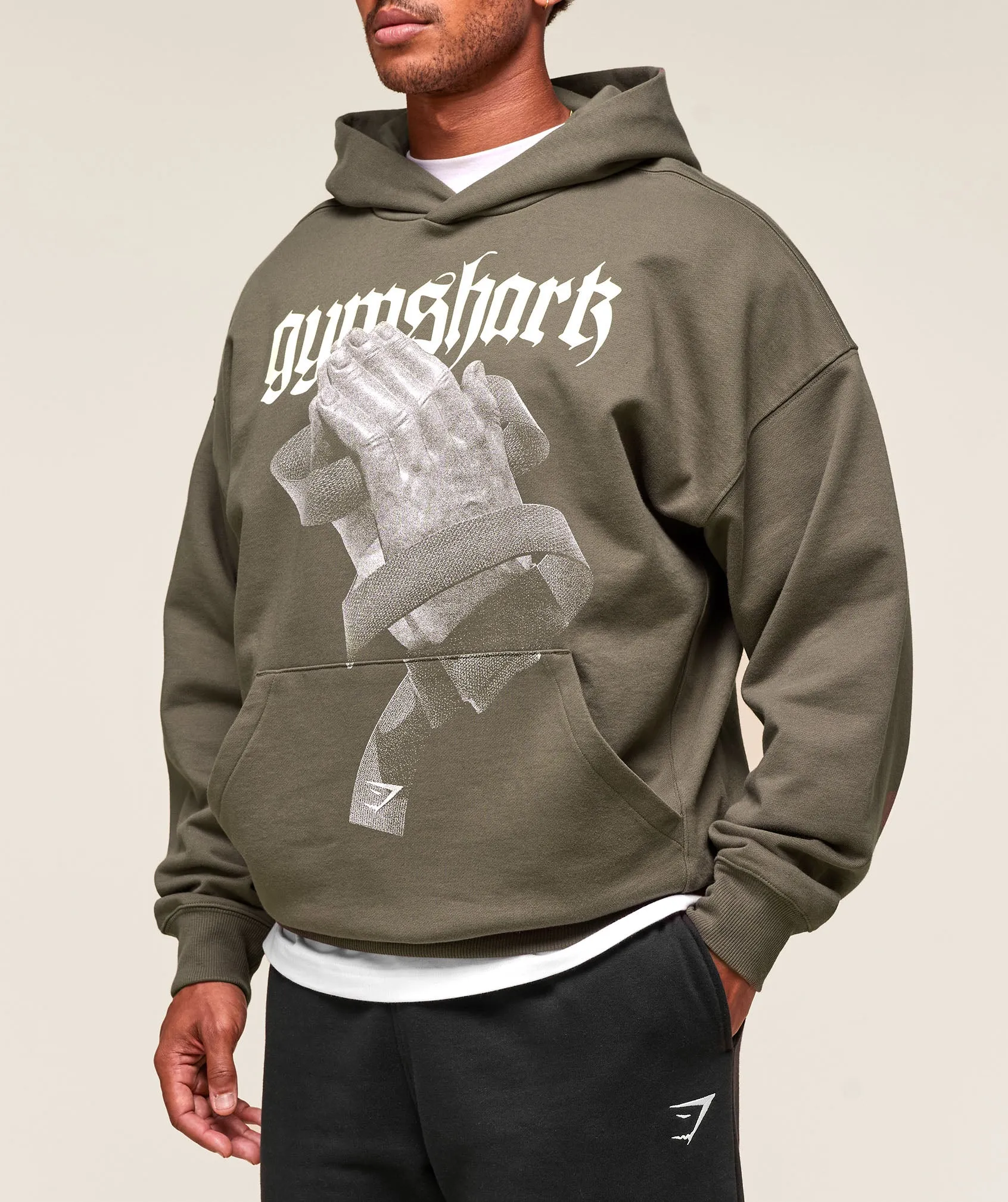Gymshark Prayer Hands Hoodie - Camo Brown sold by Gymshark product image thumbnail 4