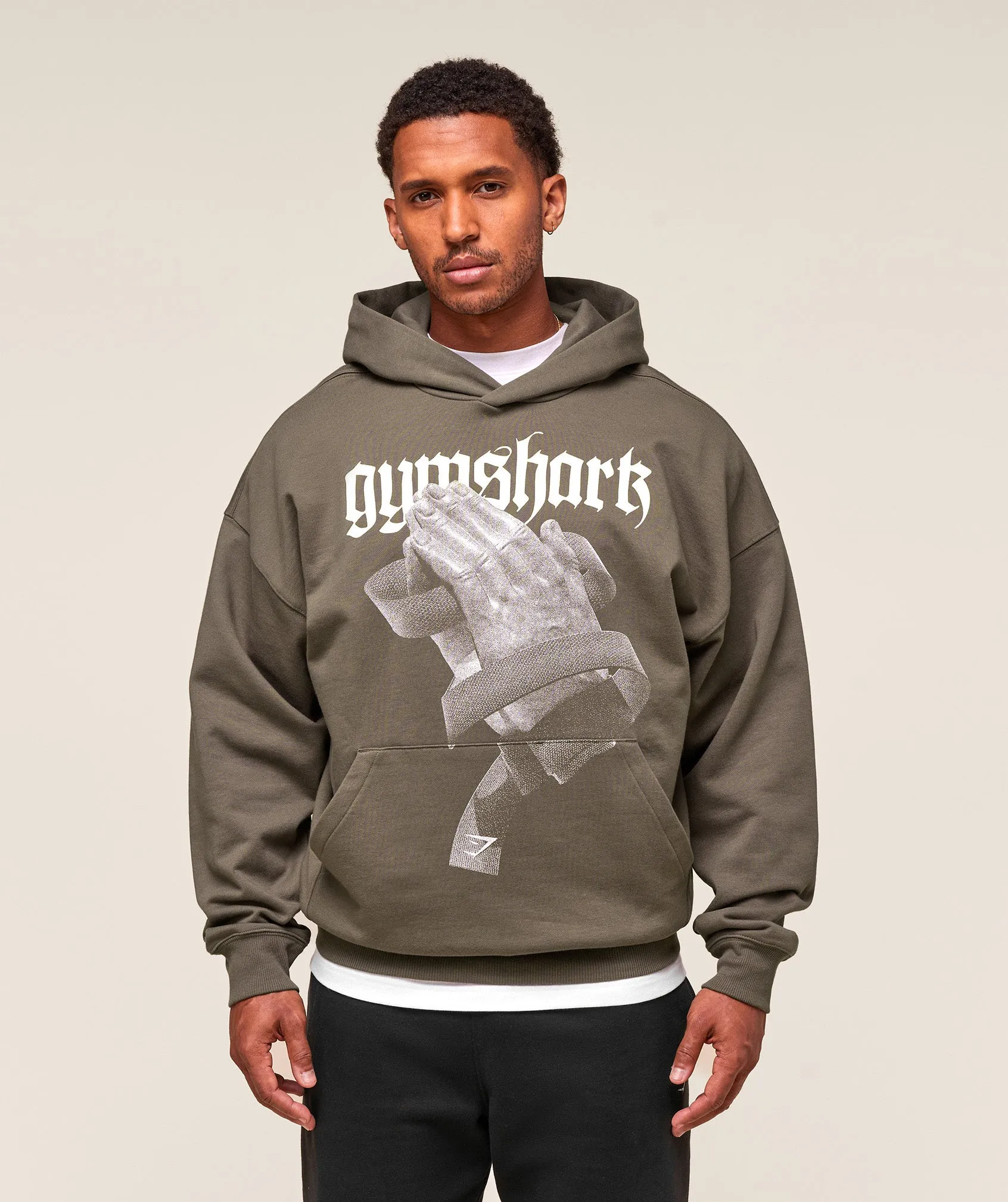 Gymshark Prayer Hands Hoodie - Camo Brown sold by Gymshark