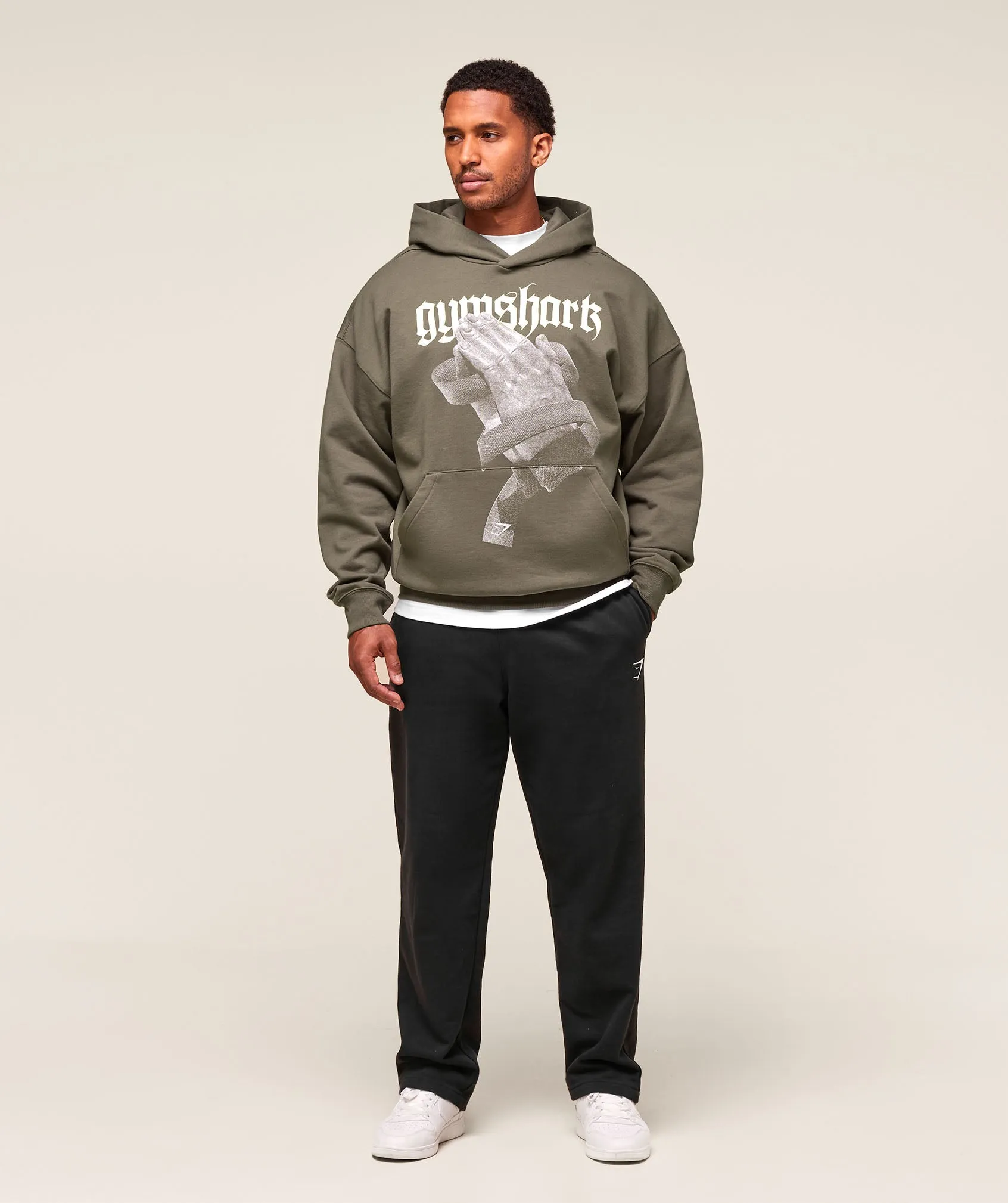 Gymshark Prayer Hands Hoodie - Camo Brown sold by Gymshark product image thumbnail 3