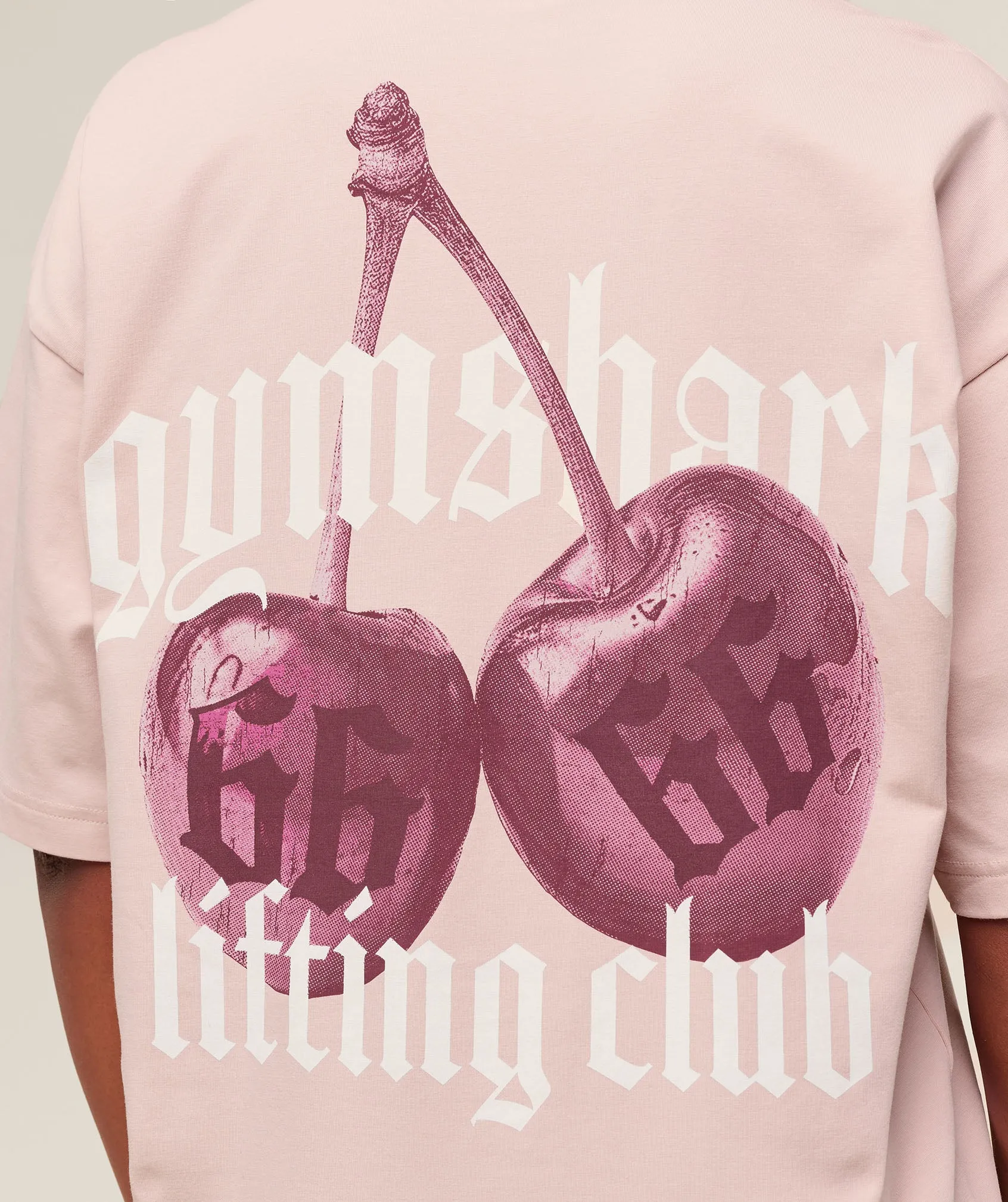 Gymshark Cherry Graphic Oversized T-Shirt - Lift Pink sold by Gymshark product image thumbnail 4