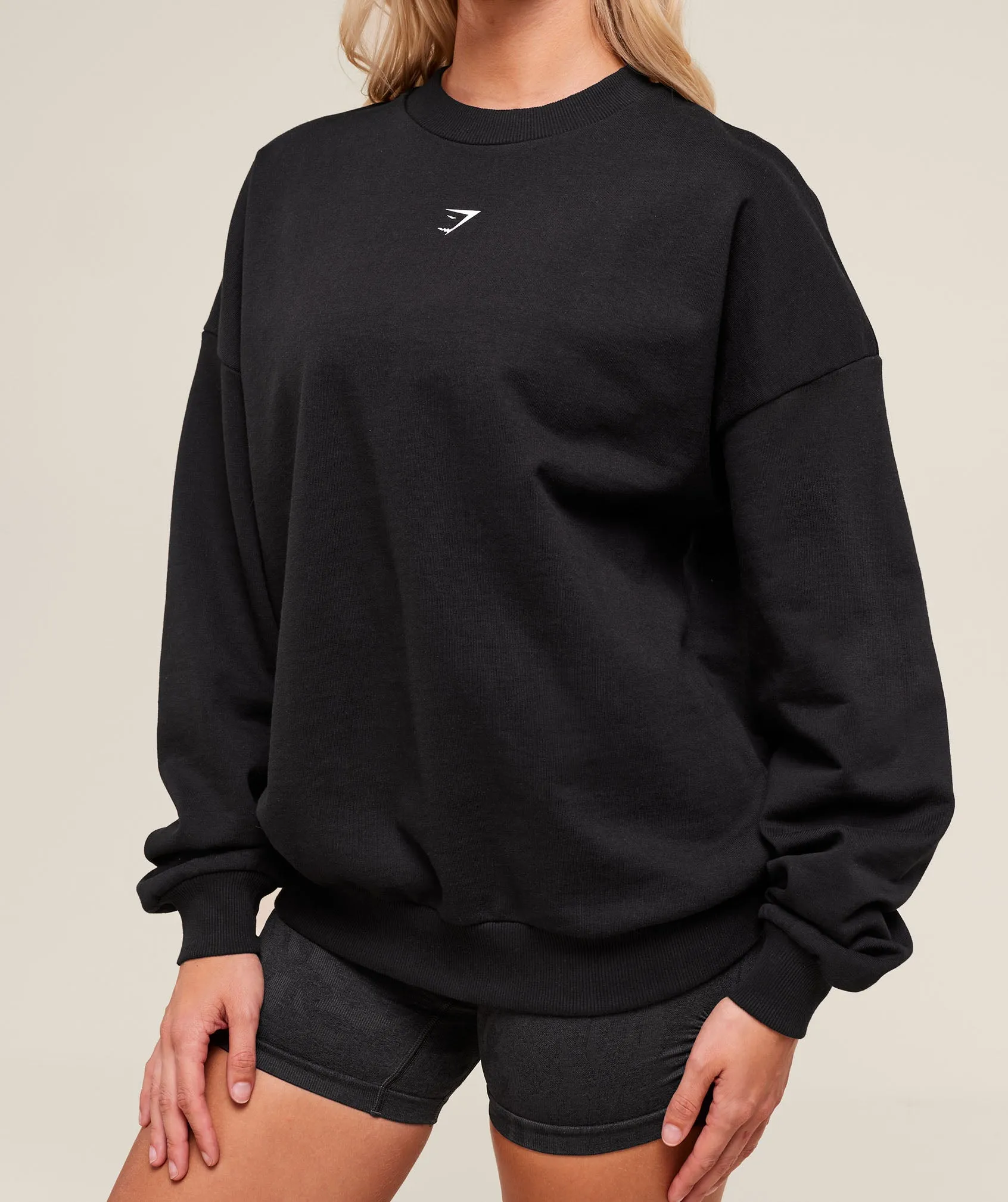 Gymshark Cherry Graphic Oversized Sweatshirt - Black sold by Gymshark product image thumbnail 5