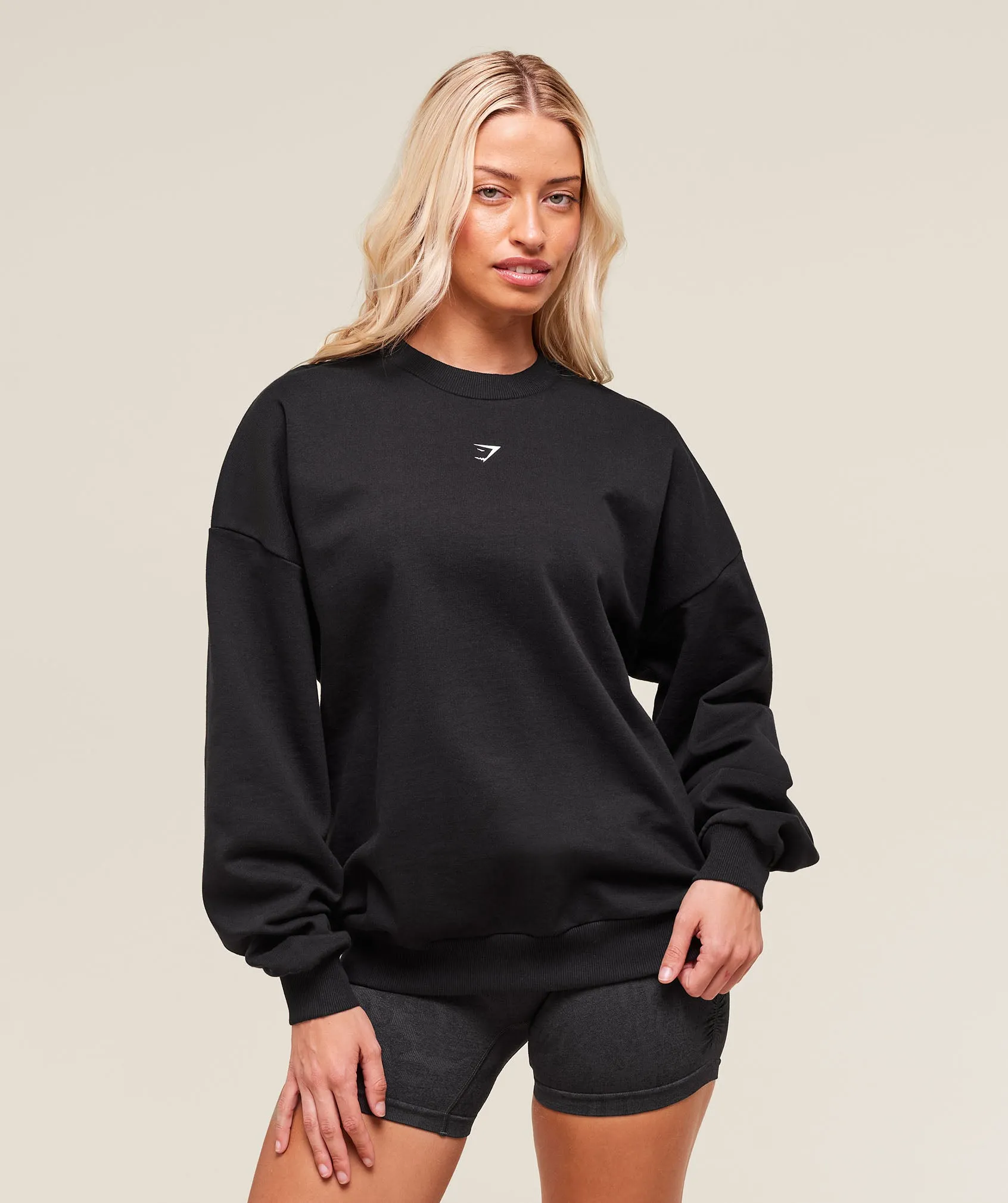Gymshark Cherry Graphic Oversized Sweatshirt - Black sold by Gymshark product image thumbnail 2