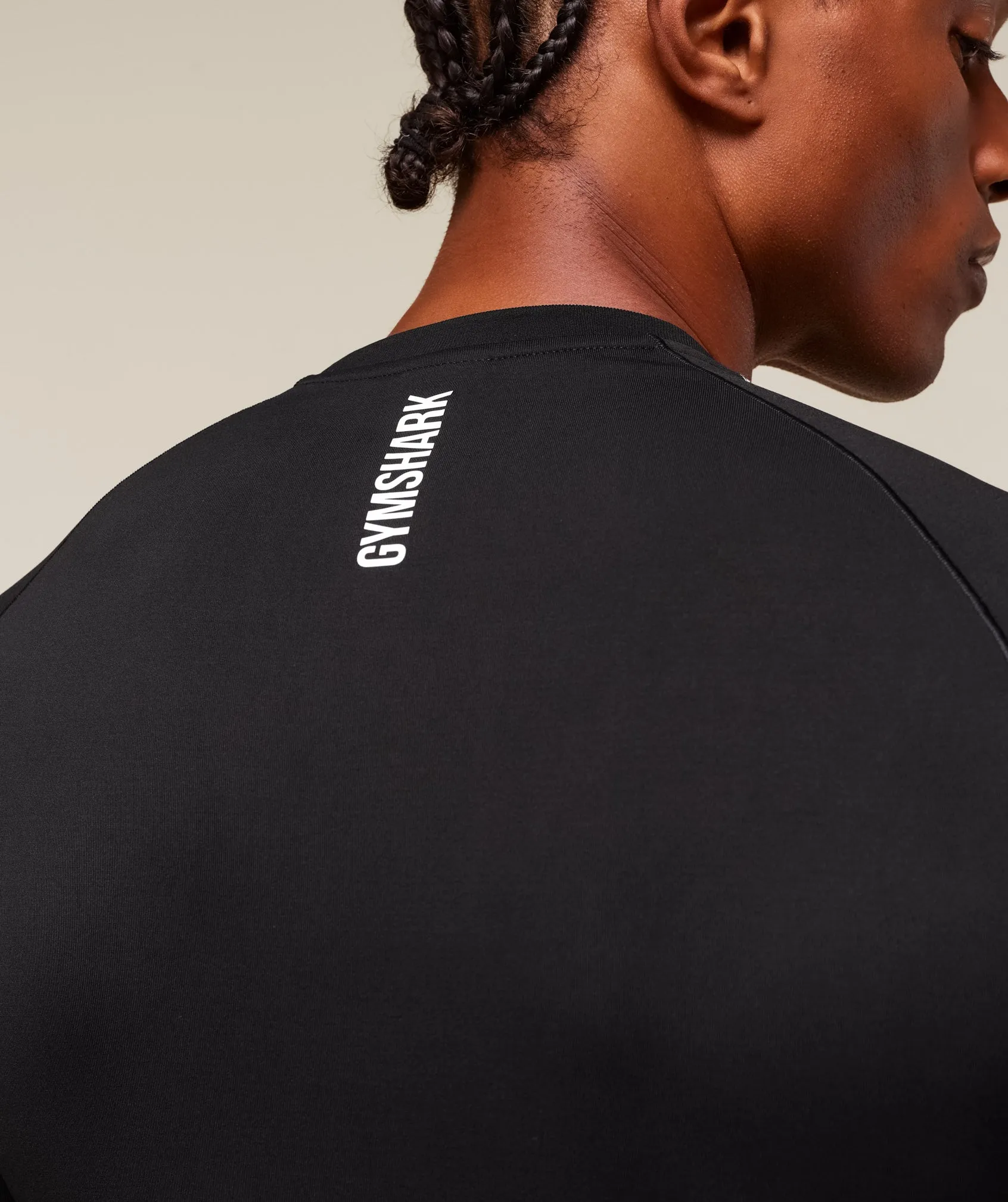 Gymshark Clean Contour Seamless T-Shirt - Black/White sold by Gymshark product image thumbnail 4