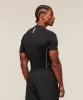 Gymshark Clean Contour Seamless T-Shirt - Black/White sold by Gymshark
