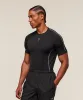 Gymshark Clean Contour Seamless T-Shirt - Black/White sold by Gymshark