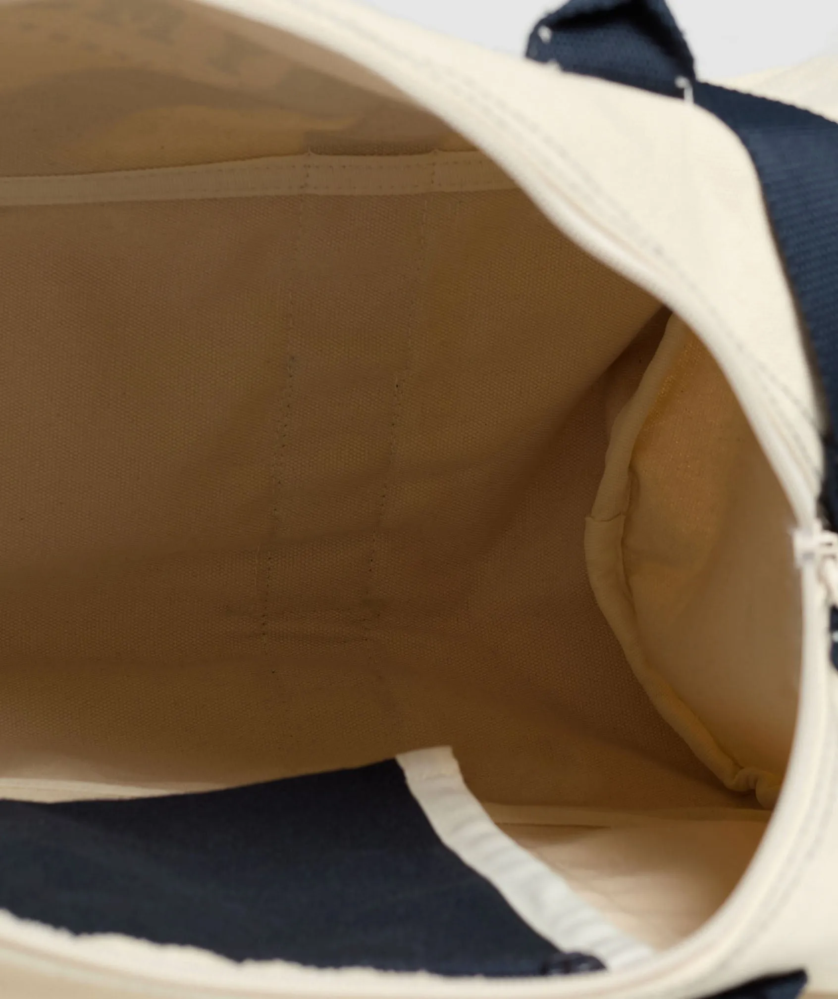Gymshark Collegiate Canvas Duffle - Oat White/Heavy Blue sold by Gymshark product image thumbnail 4