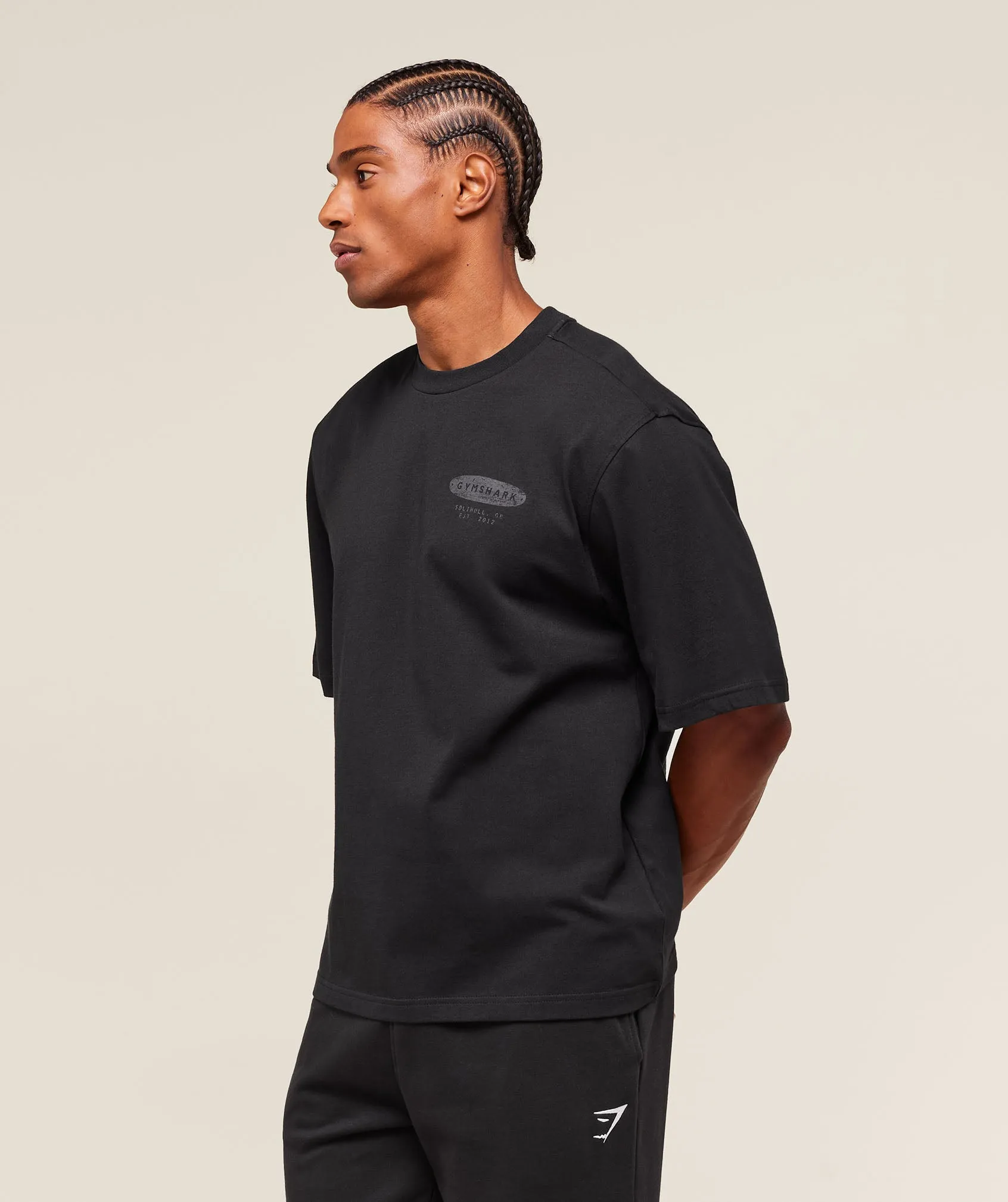 Gymshark For The Lifters Boxy T-Shirt - Black sold by Gymshark product image thumbnail 3