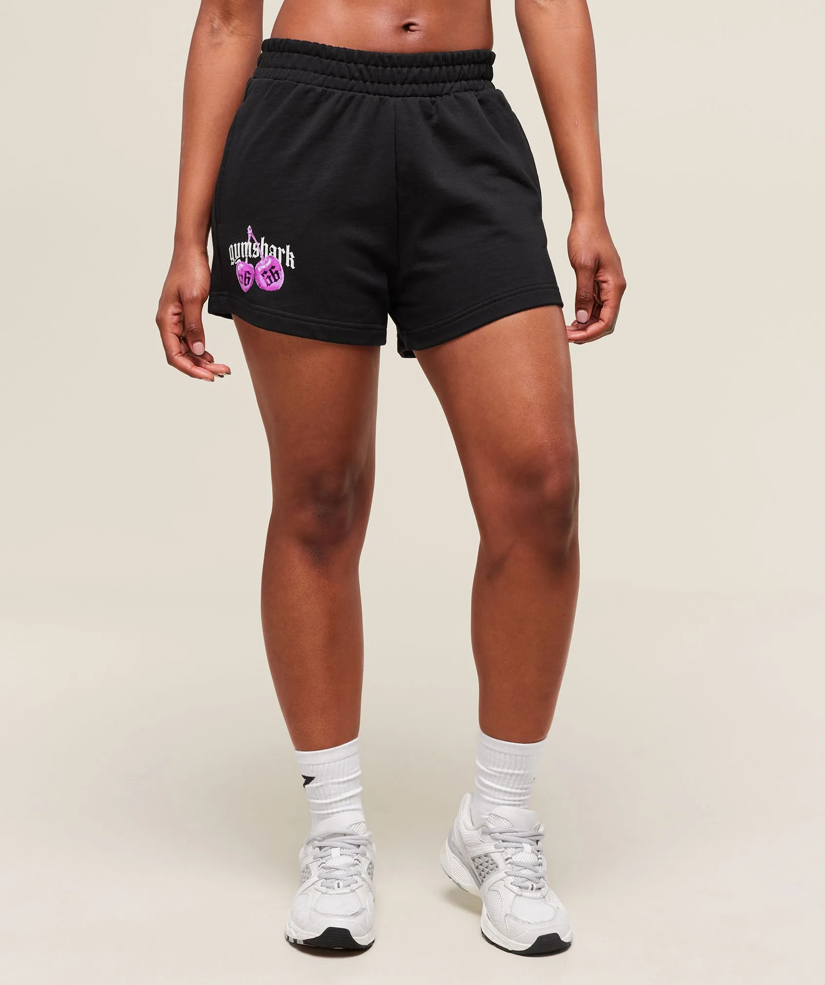 Gymshark Cherry Graphic Short - Black sold by Gymshark