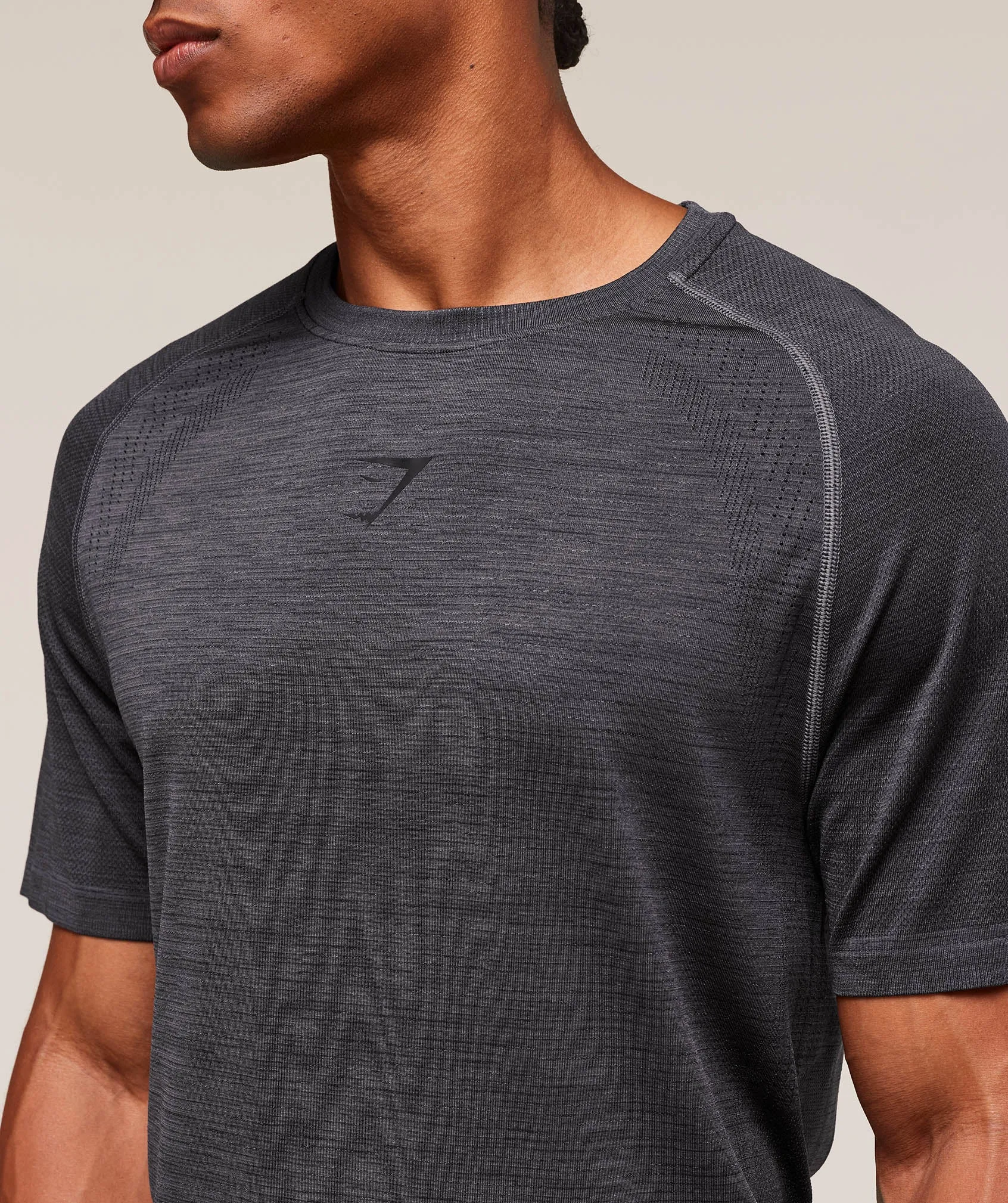 Gymshark Versatile Seamless T-Shirt - Dark Grey/Black sold by Gymshark product image thumbnail 4