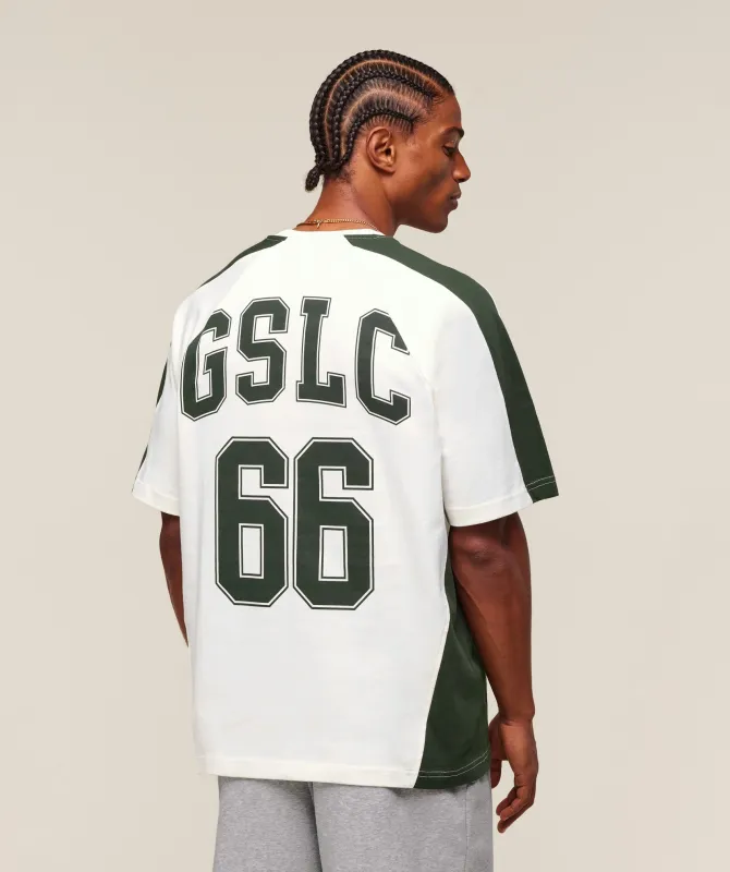 Gymshark GSLC 66 T-Shirt - Soft White/Trail Green sold by Gymshark