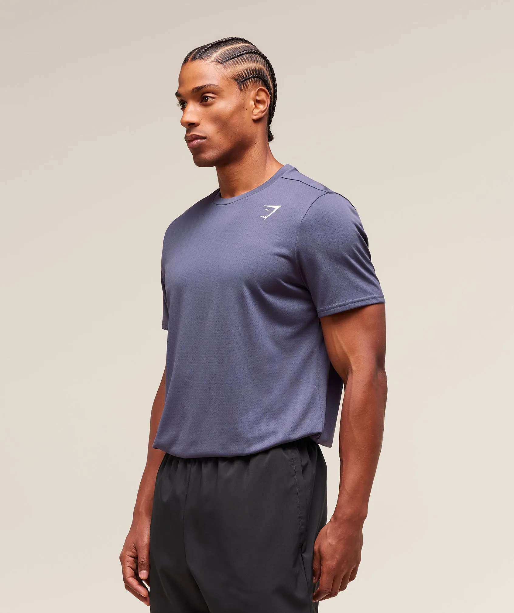 Gymshark Arrival Regular Fit T-Shirt - Weighted Purple sold by Gymshark product image thumbnail 4