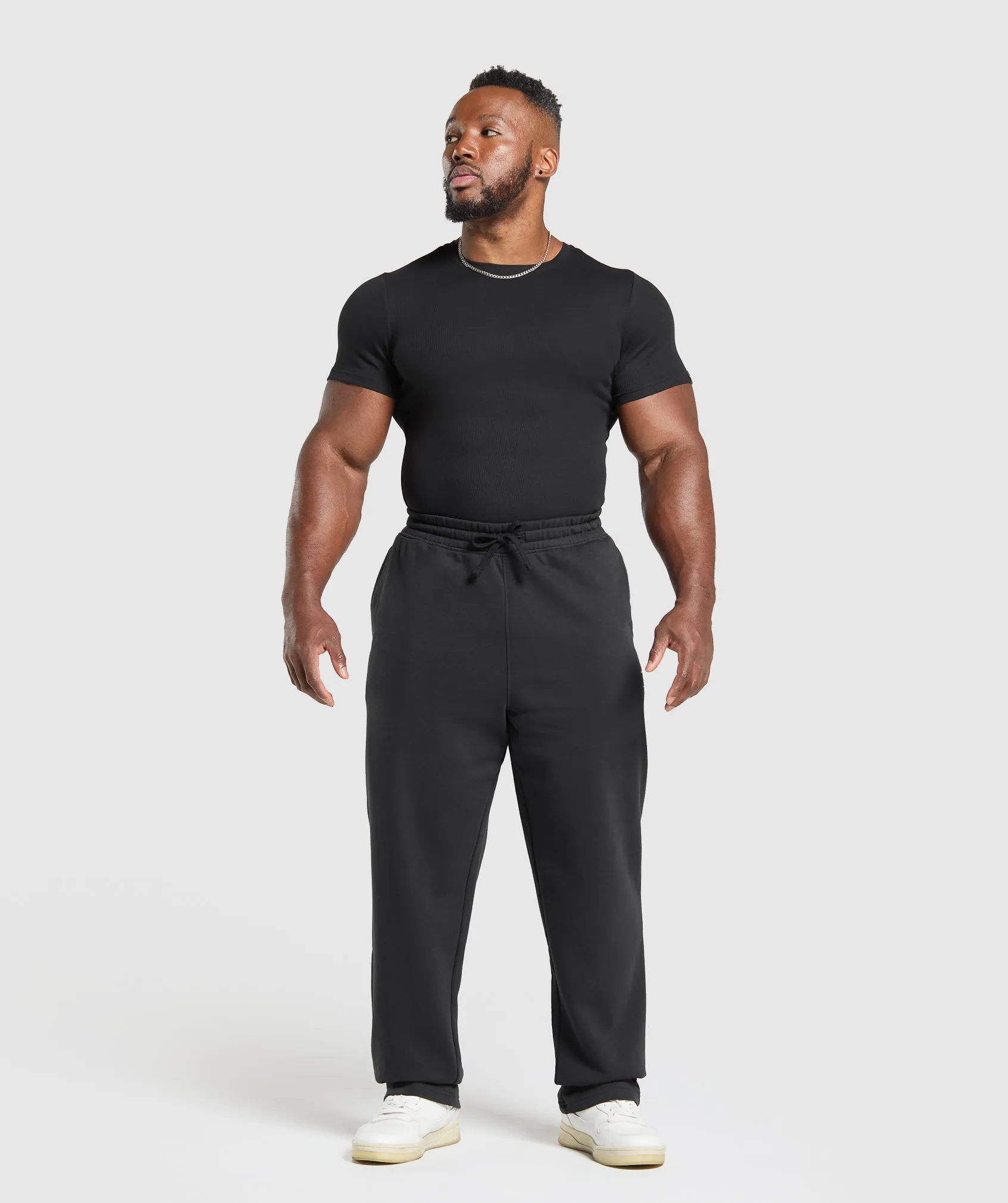 Gymshark Ribbed T-Shirt - Black sold by Gymshark product image thumbnail 3