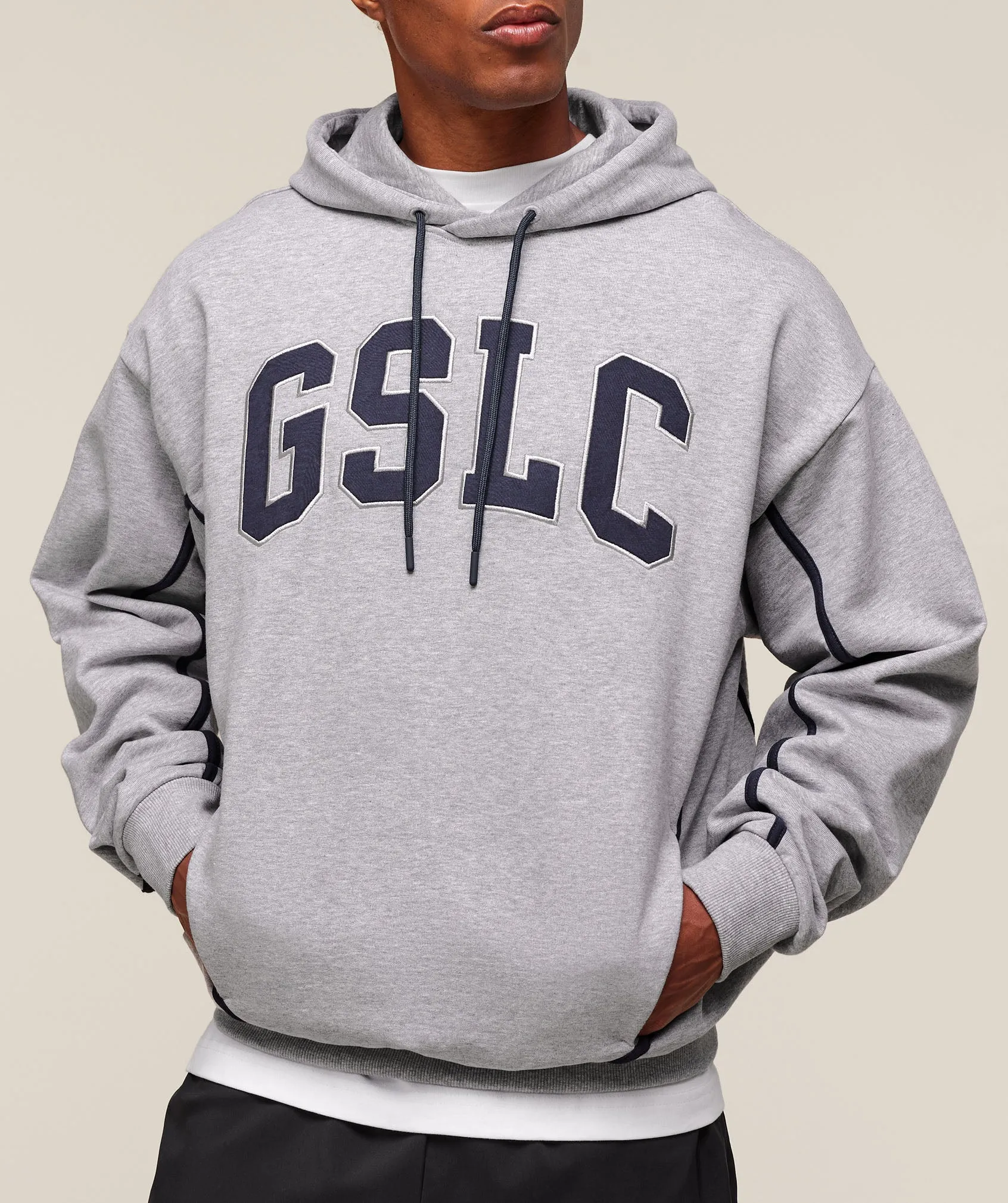 Gymshark GSLC Hoodie - Light Grey Core Marl sold by Gymshark product image thumbnail 4