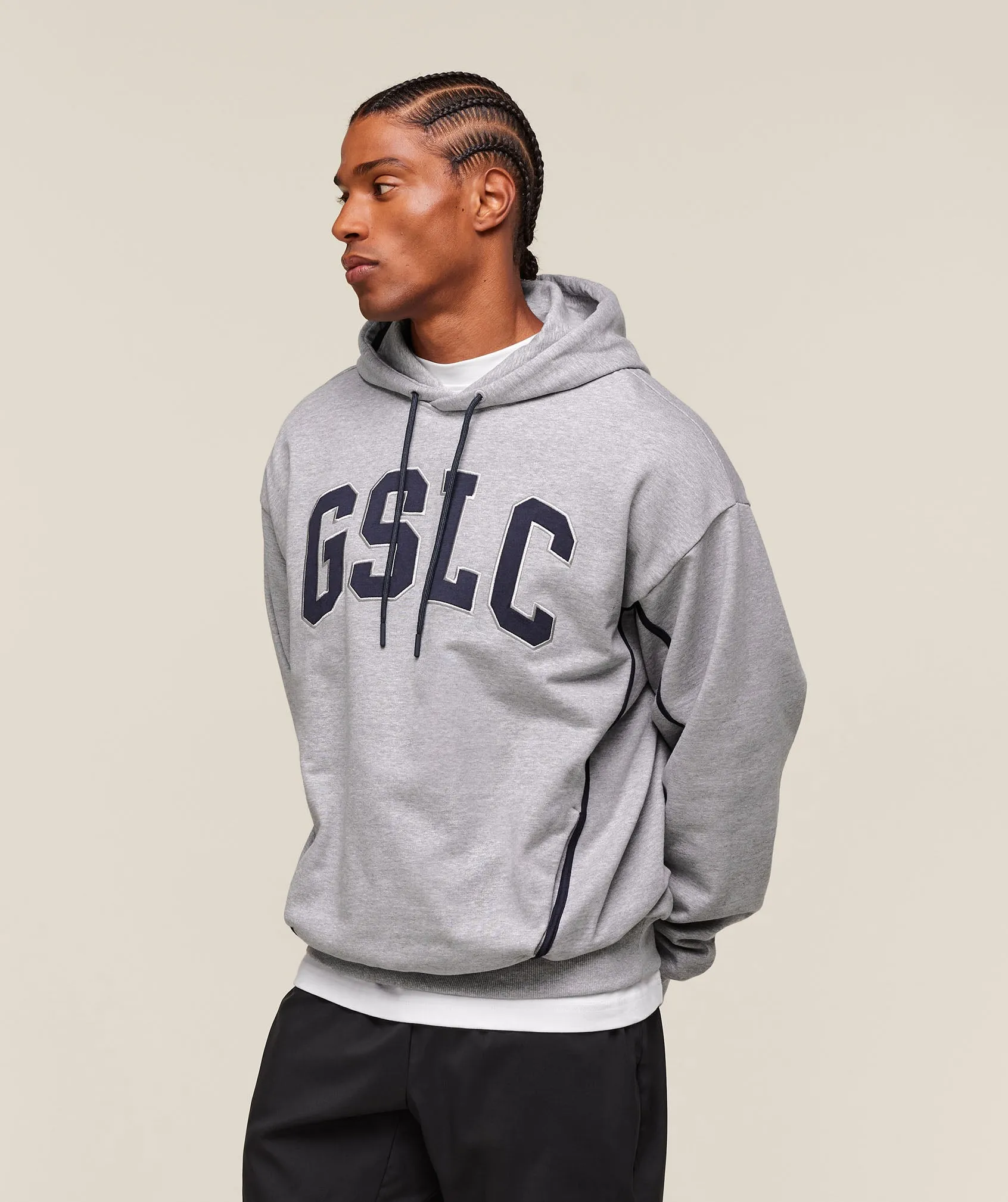 Gymshark GSLC Hoodie - Light Grey Core Marl sold by Gymshark product image thumbnail 5