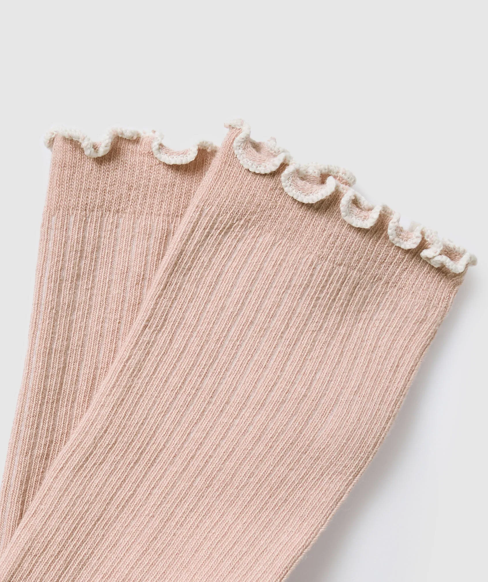 Gymshark Frill Crew Single Sock - Rest Pink/Oat White sold by Gymshark product image thumbnail 2