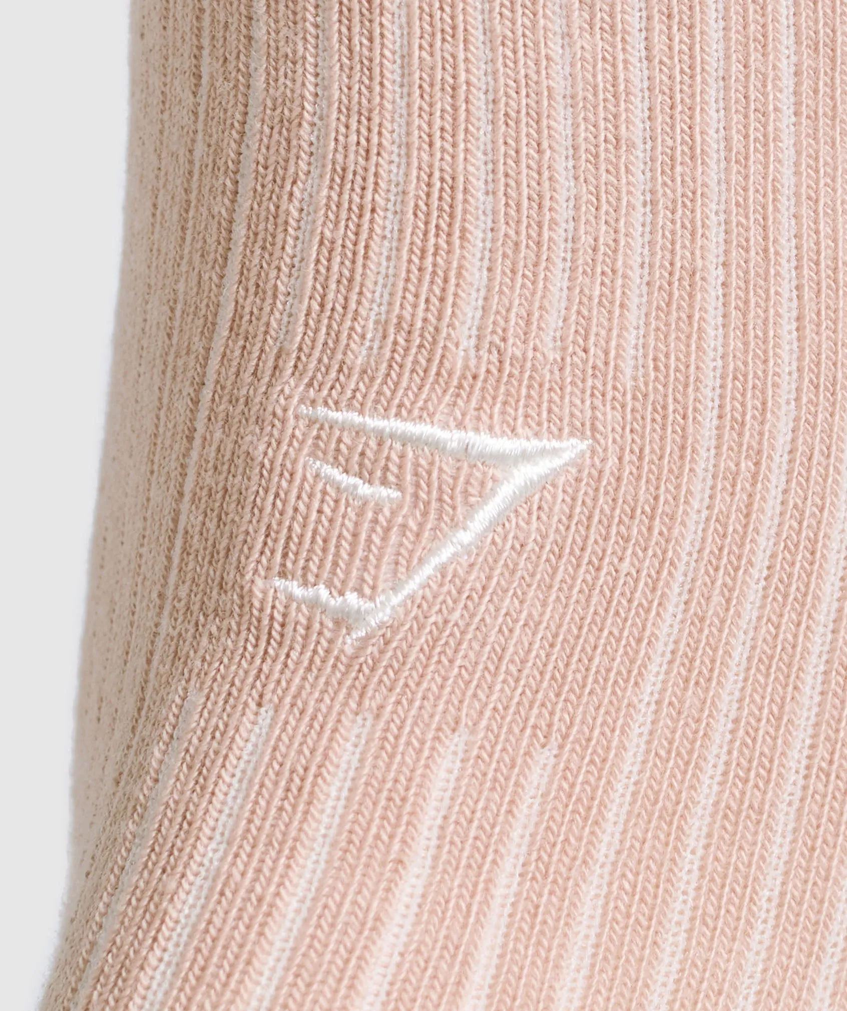 Gymshark Frill Crew Single Sock - Rest Pink/Oat White sold by Gymshark product image thumbnail 3