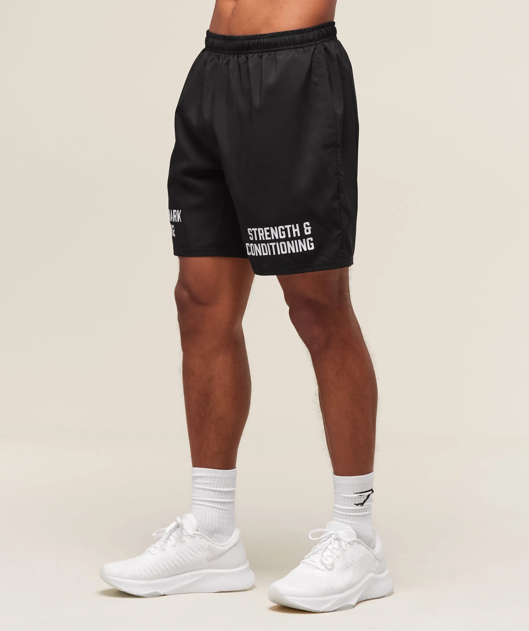 Gymshark S&C Graphic 7" Shorts - Black sold by Gymshark product image thumbnail 4