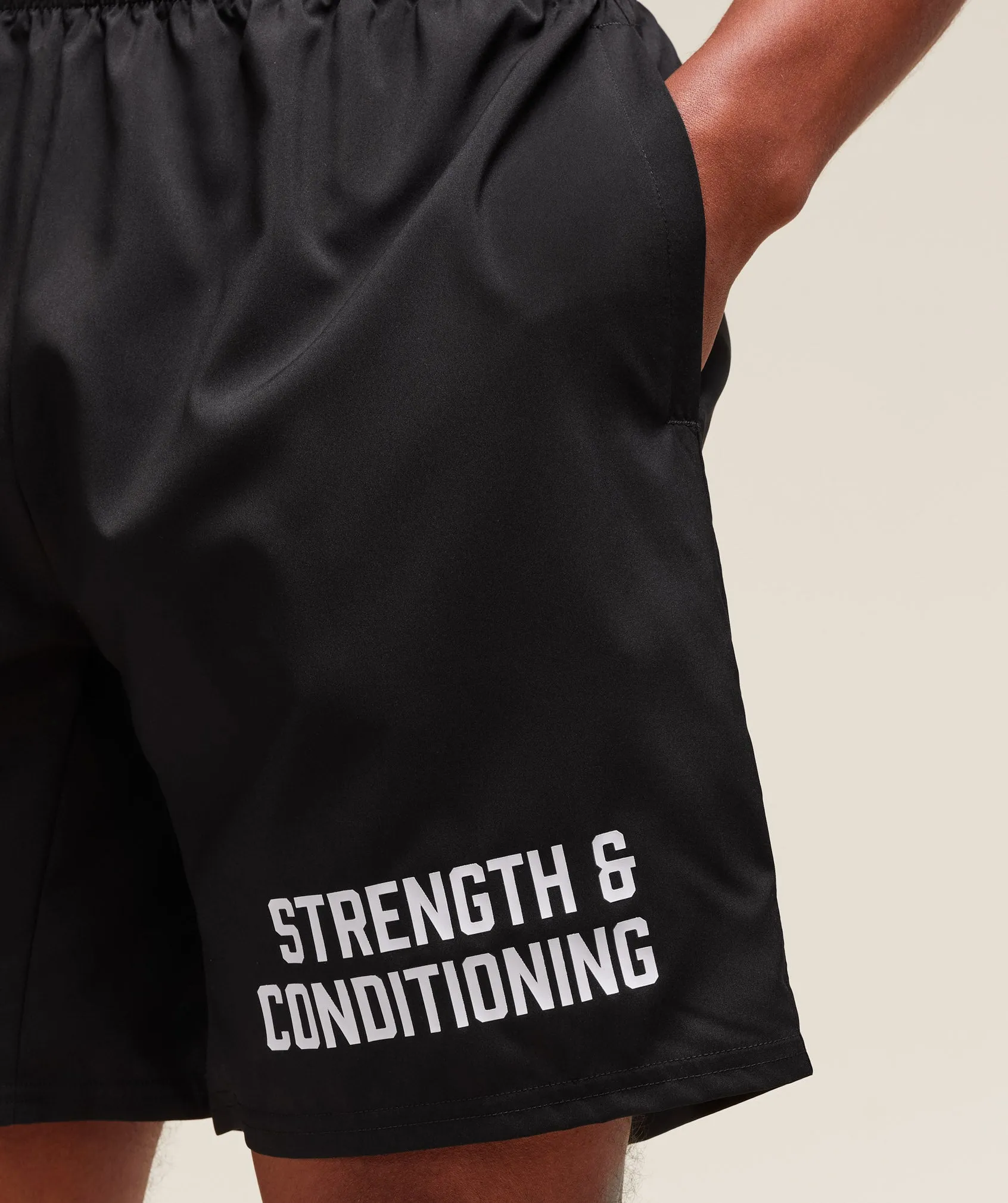 Gymshark S&C Graphic 7" Shorts - Black sold by Gymshark product image thumbnail 5