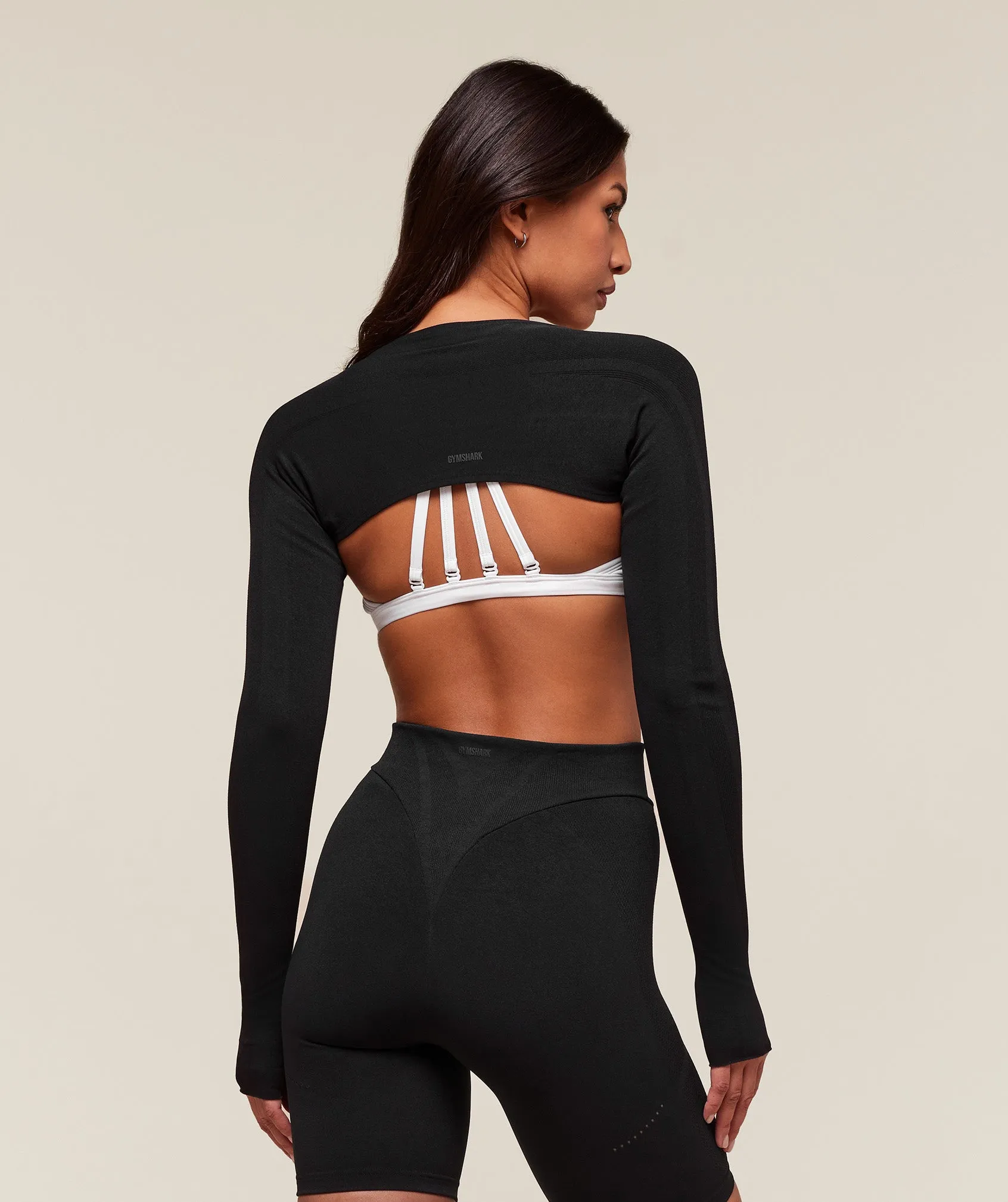 Gymshark everywear Warp Knit Shrug - Black sold by Gymshark product image thumbnail 2