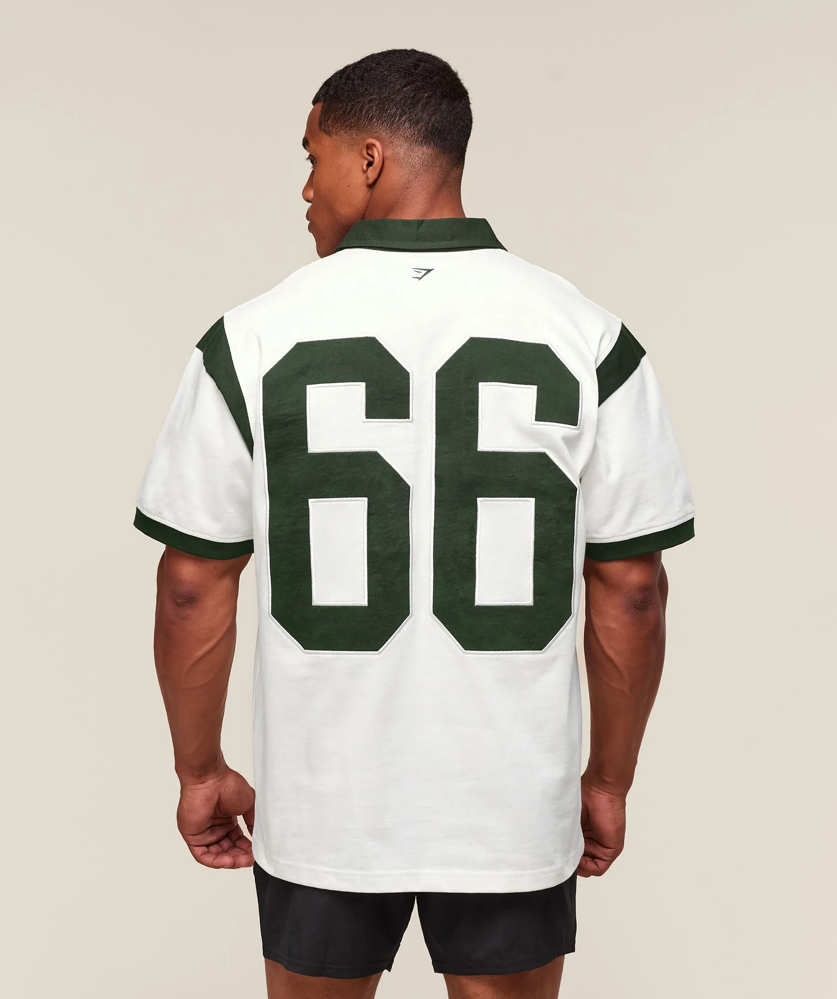 Gymshark GSLC Retro Polo Shirt - Trail Green/Soft White sold by Gymshark product image thumbnail 4