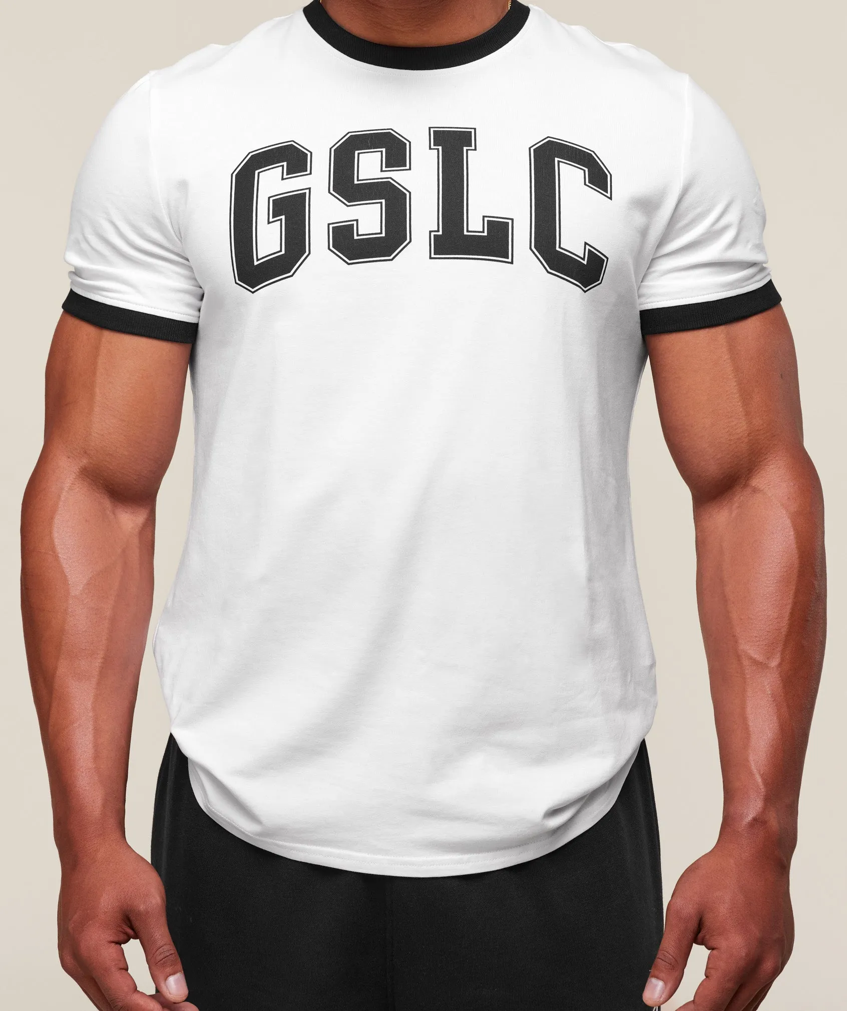 Gymshark GSLC Ringer T-Shirt - White sold by Gymshark product image thumbnail 4