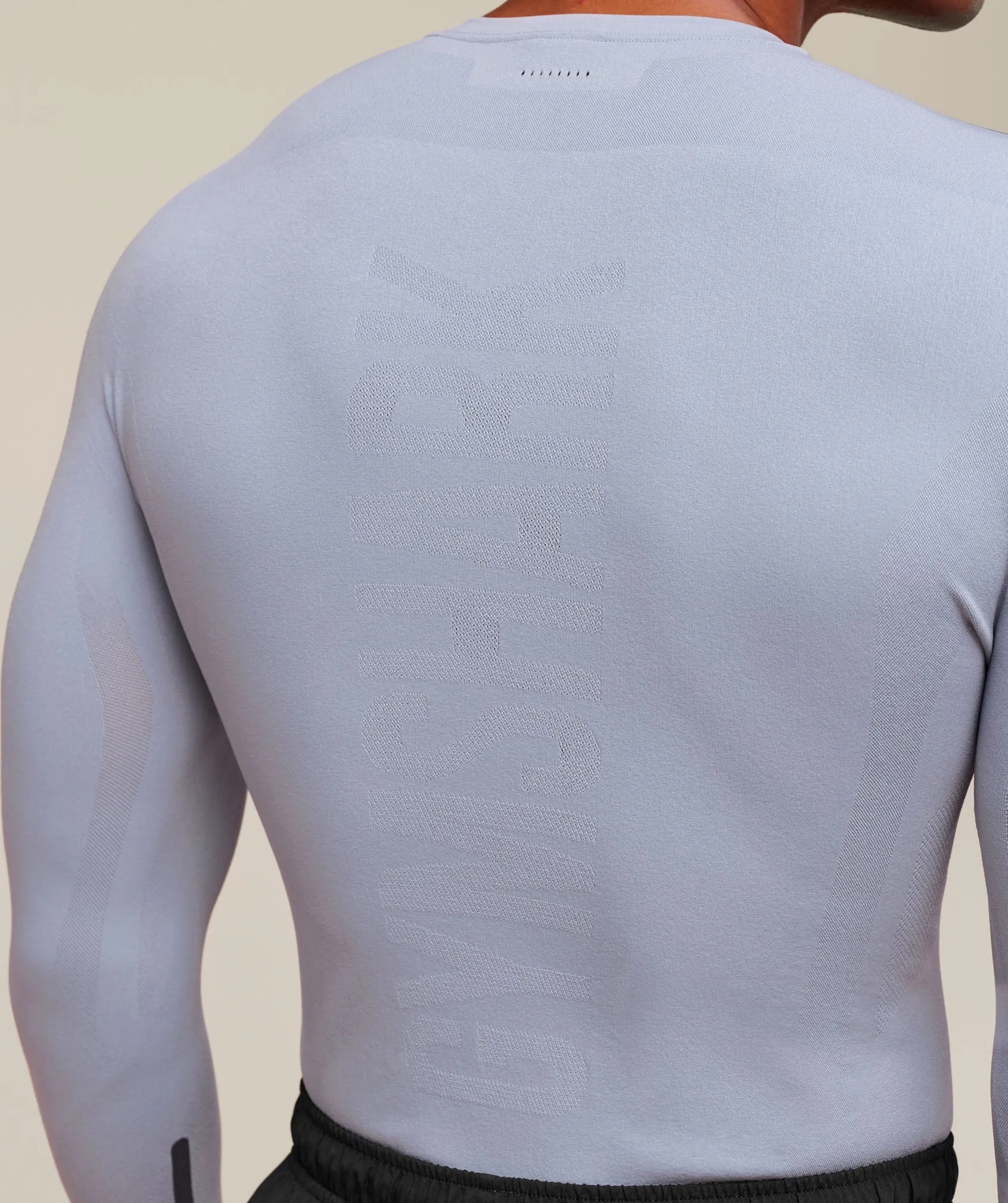 Gymshark everywear Warp Knit LS T-Shirt - Pale Blue sold by Gymshark product image thumbnail 4