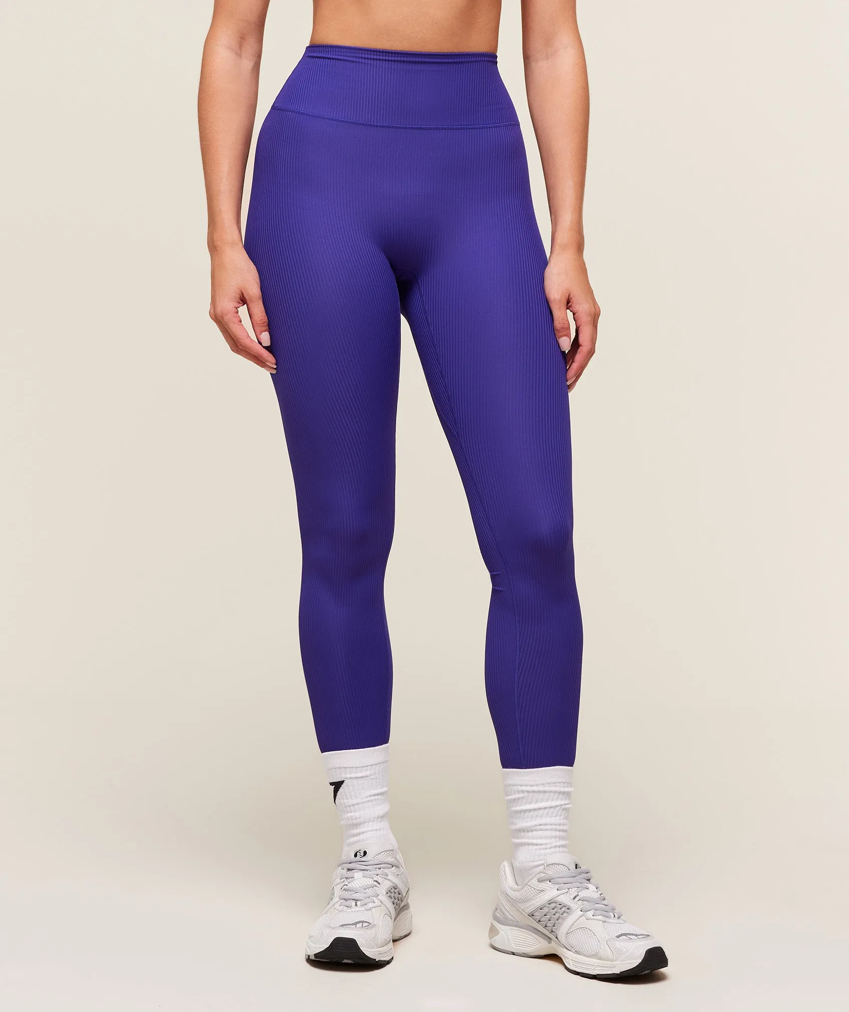 Gymshark Ribbed Contour Leggings - Cobalt Purple sold by Gymshark