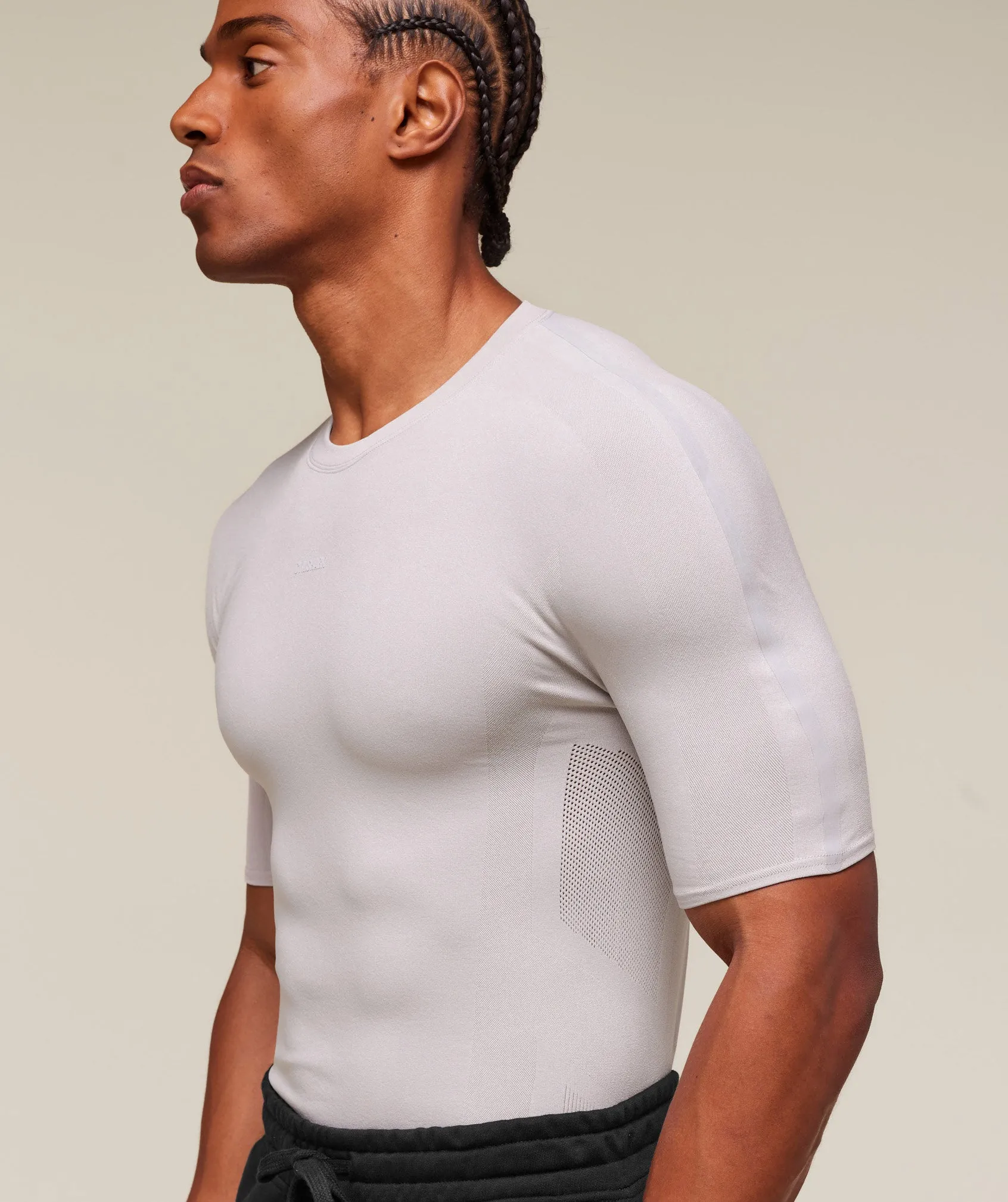 Gymshark everywear Warp Knit T-Shirt - Tame Grey sold by Gymshark product image thumbnail 5