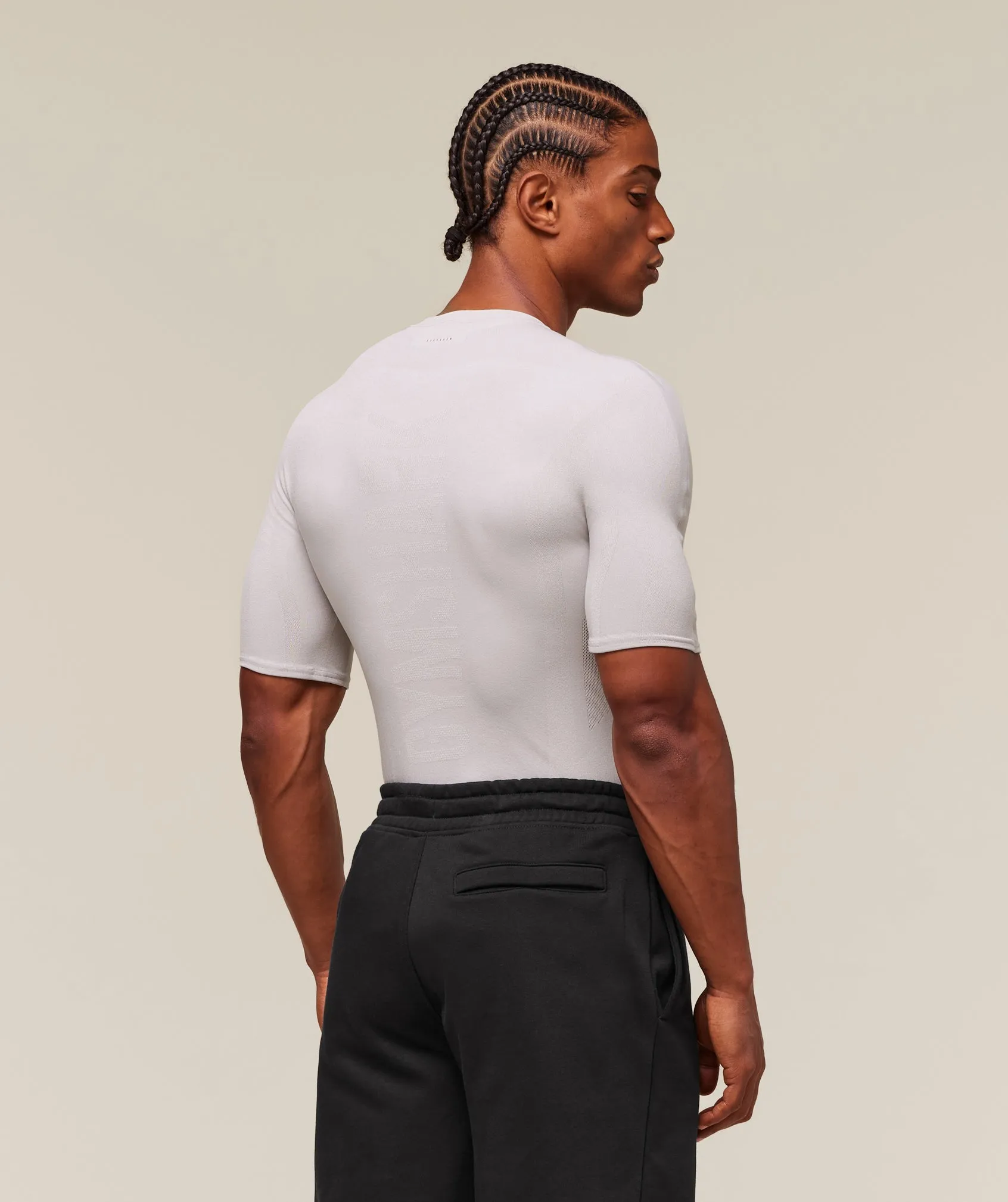 Gymshark everywear Warp Knit T-Shirt - Tame Grey sold by Gymshark product image thumbnail 2