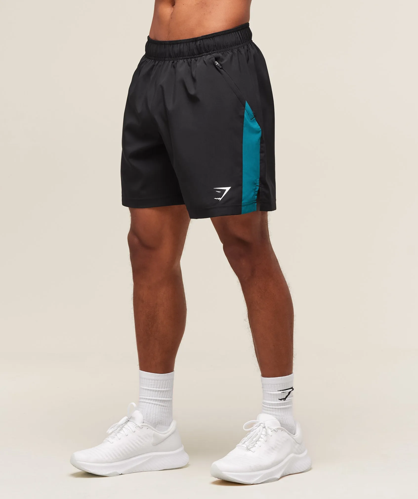 Gymshark Sport 7" Shorts - Black/Functional Teal sold by Gymshark product image thumbnail 3