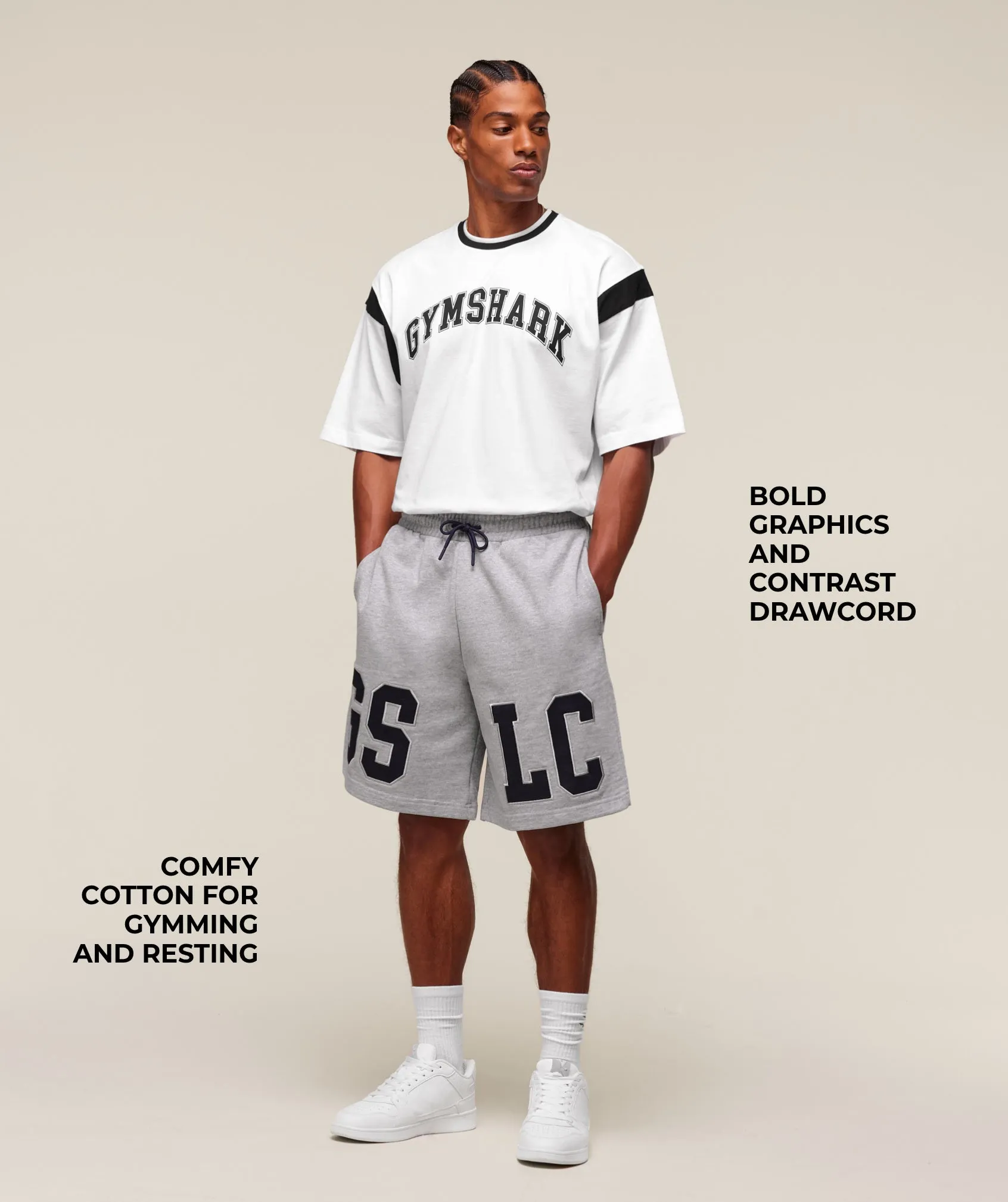 Gymshark GSLC 9" Short - Light Grey Core Marl sold by Gymshark product image thumbnail 3