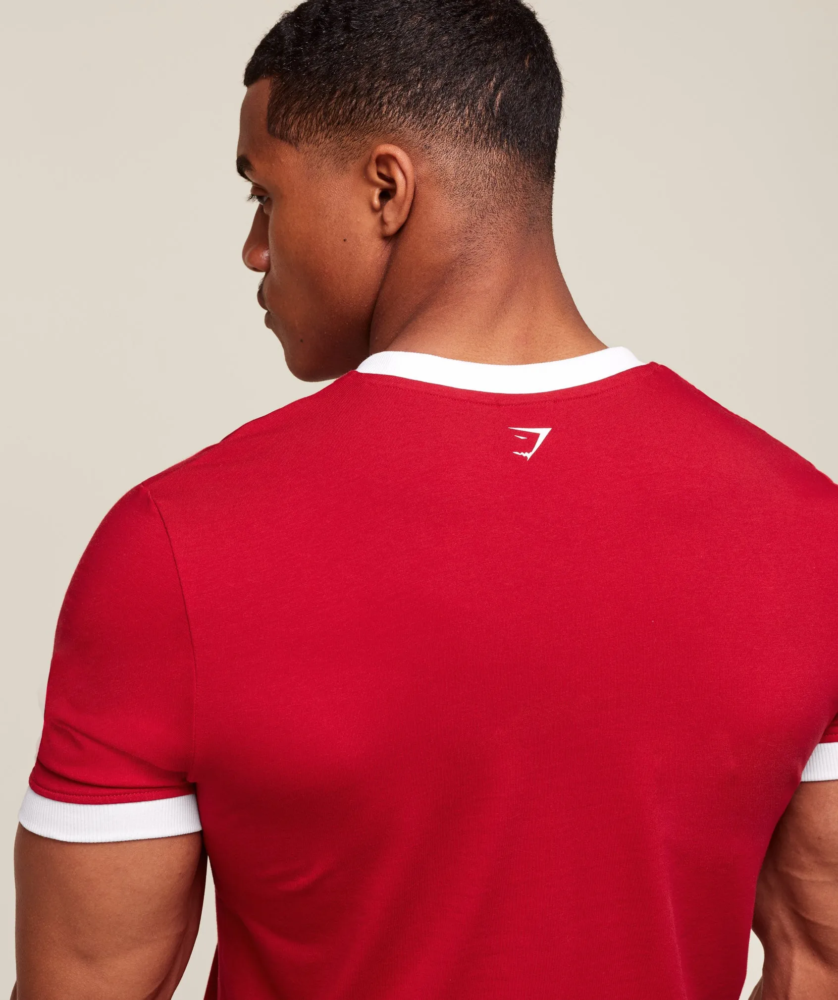 Gymshark GSLC Ringer T-Shirt - Conditioning Red sold by Gymshark product image thumbnail 5