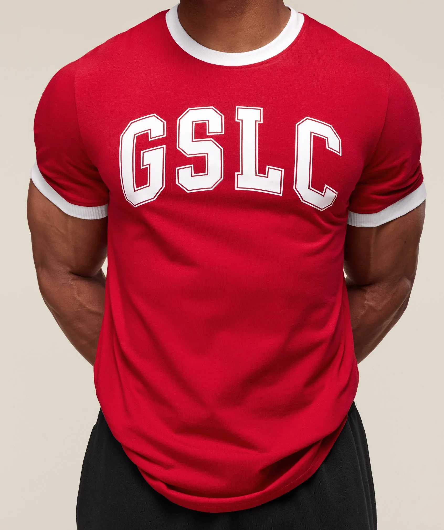 Gymshark GSLC Ringer T-Shirt - Conditioning Red sold by Gymshark product image thumbnail 4