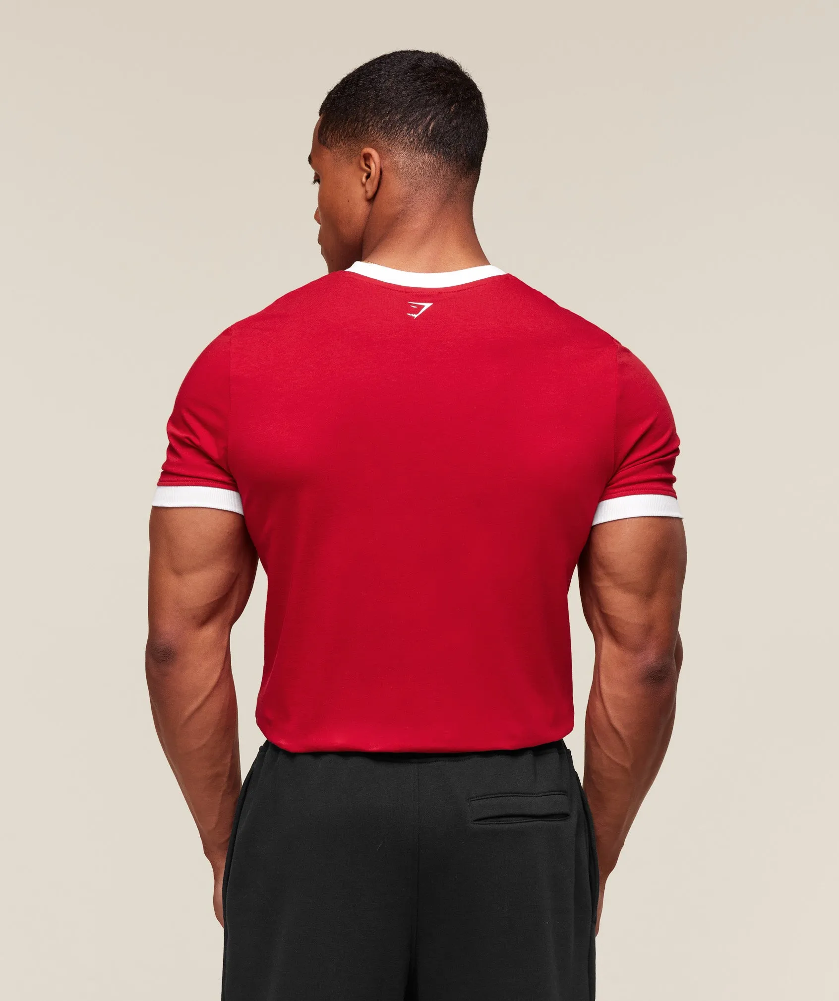 Gymshark GSLC Ringer T-Shirt - Conditioning Red sold by Gymshark product image thumbnail 2