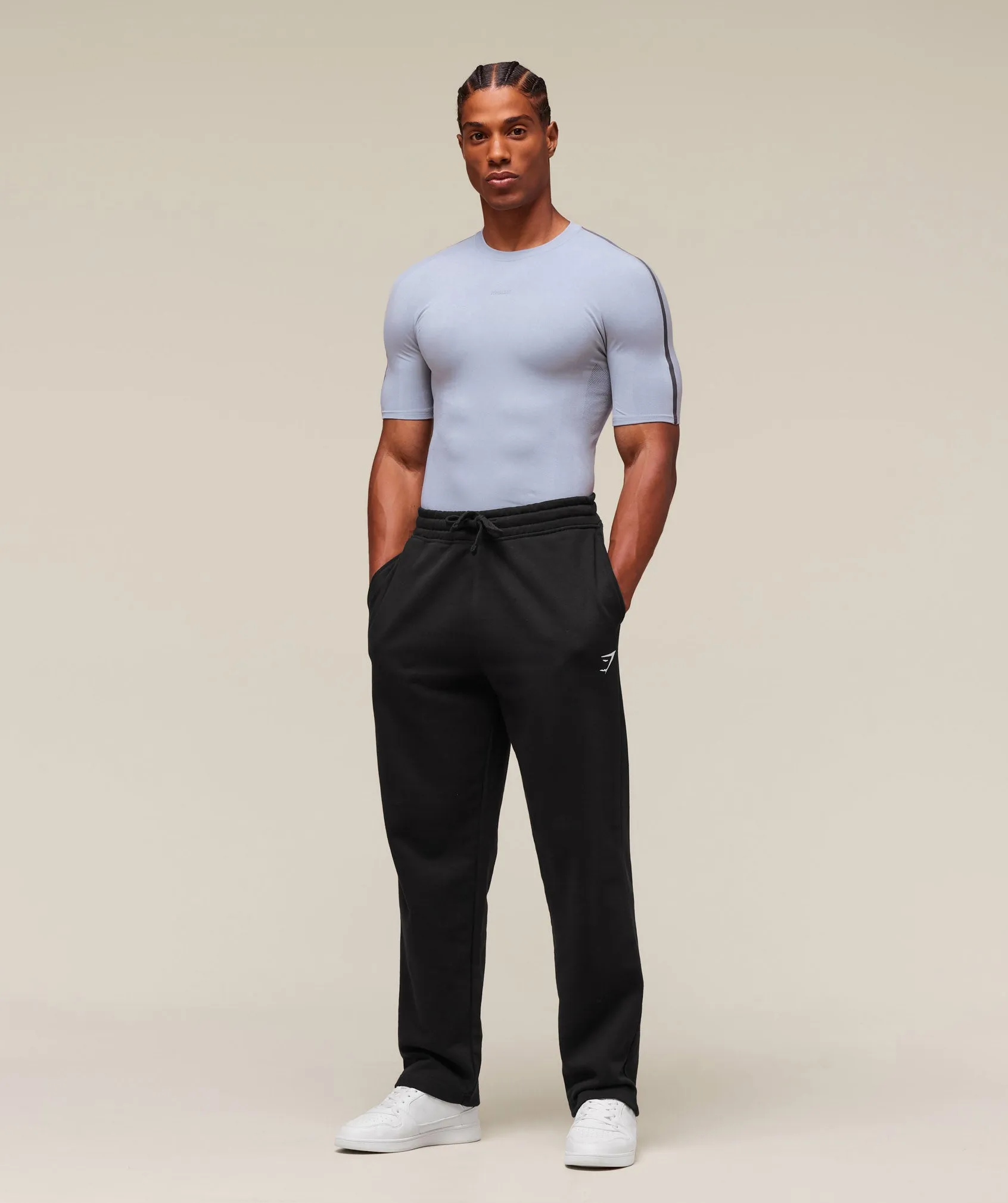 Gymshark everywear Warp Knit T-Shirt - Pale Blue sold by Gymshark product image thumbnail 3