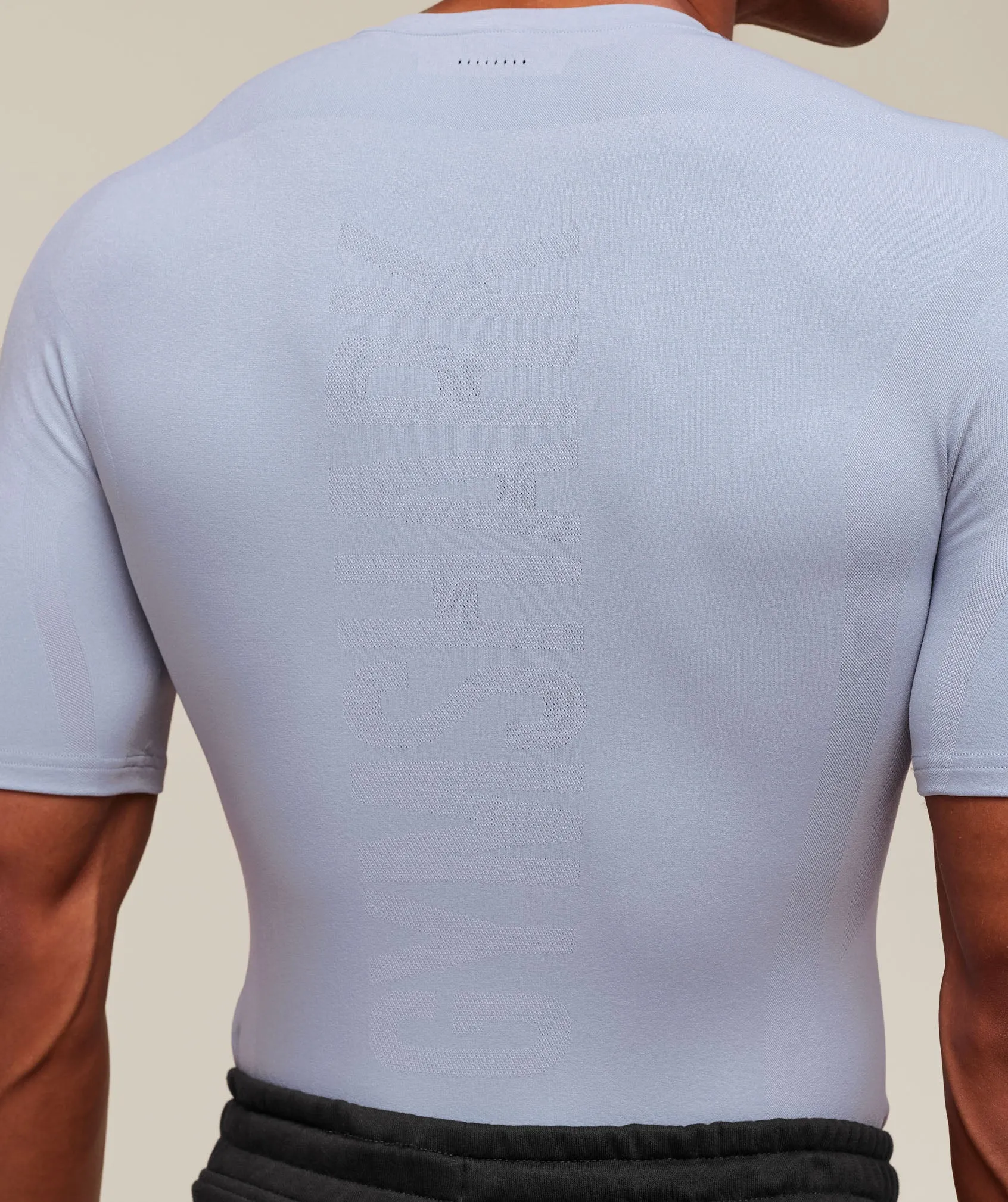 Gymshark everywear Warp Knit T-Shirt - Pale Blue sold by Gymshark product image thumbnail 5