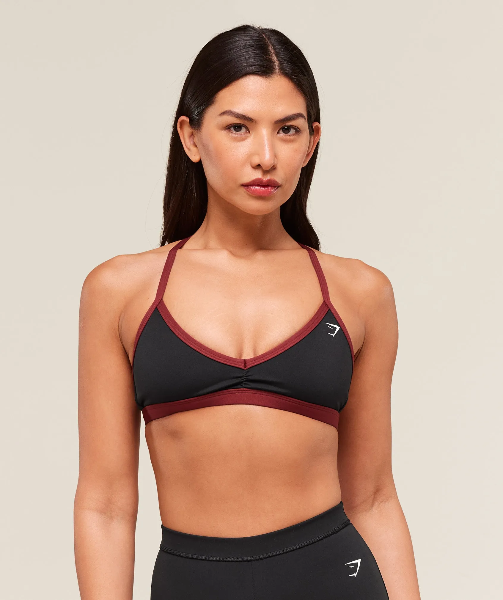 Gymshark Minimal Sports Bra - Black/Sets Red sold by Gymshark product image thumbnail 4