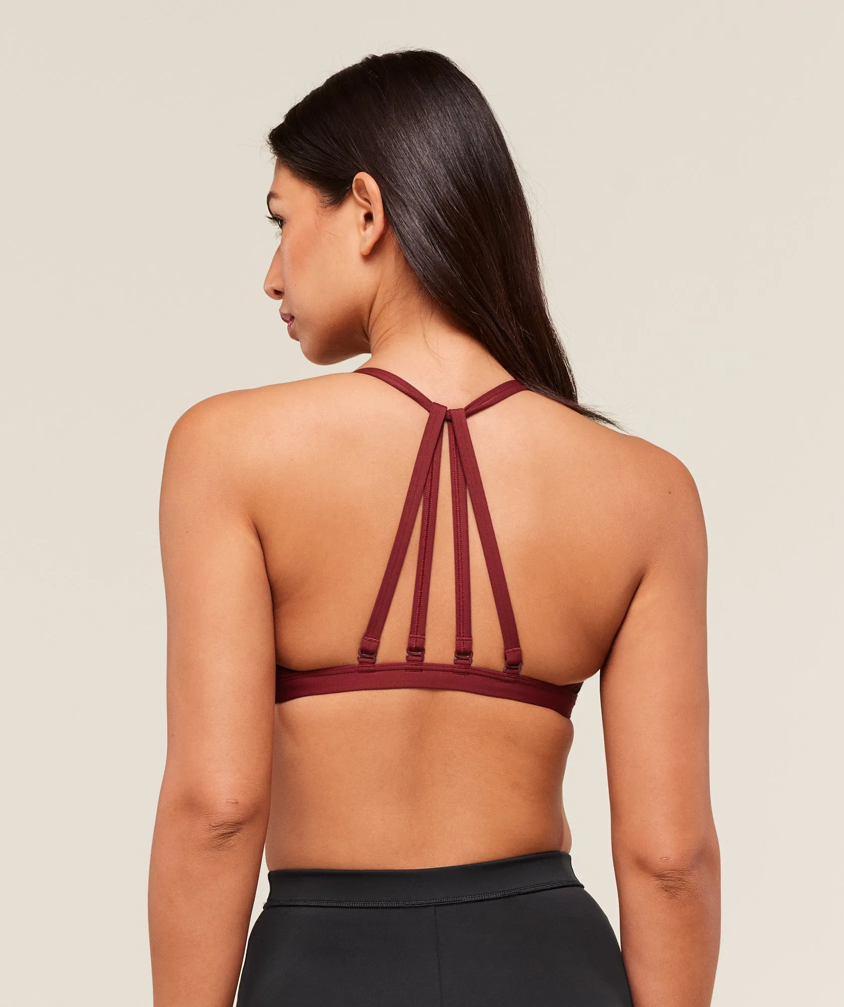 Gymshark Minimal Sports Bra - Black/Sets Red sold by Gymshark product image thumbnail 2